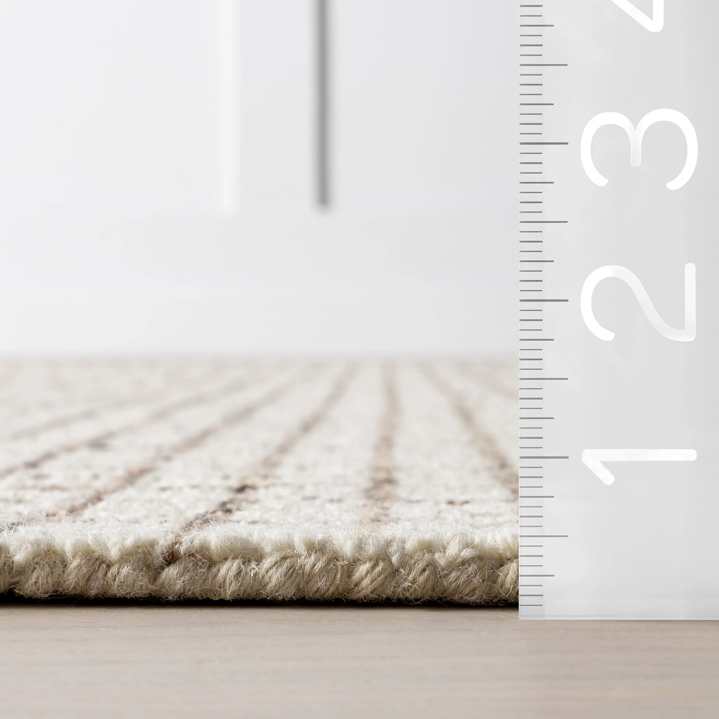 Melrose Checked Rug | Cream - Image 6
