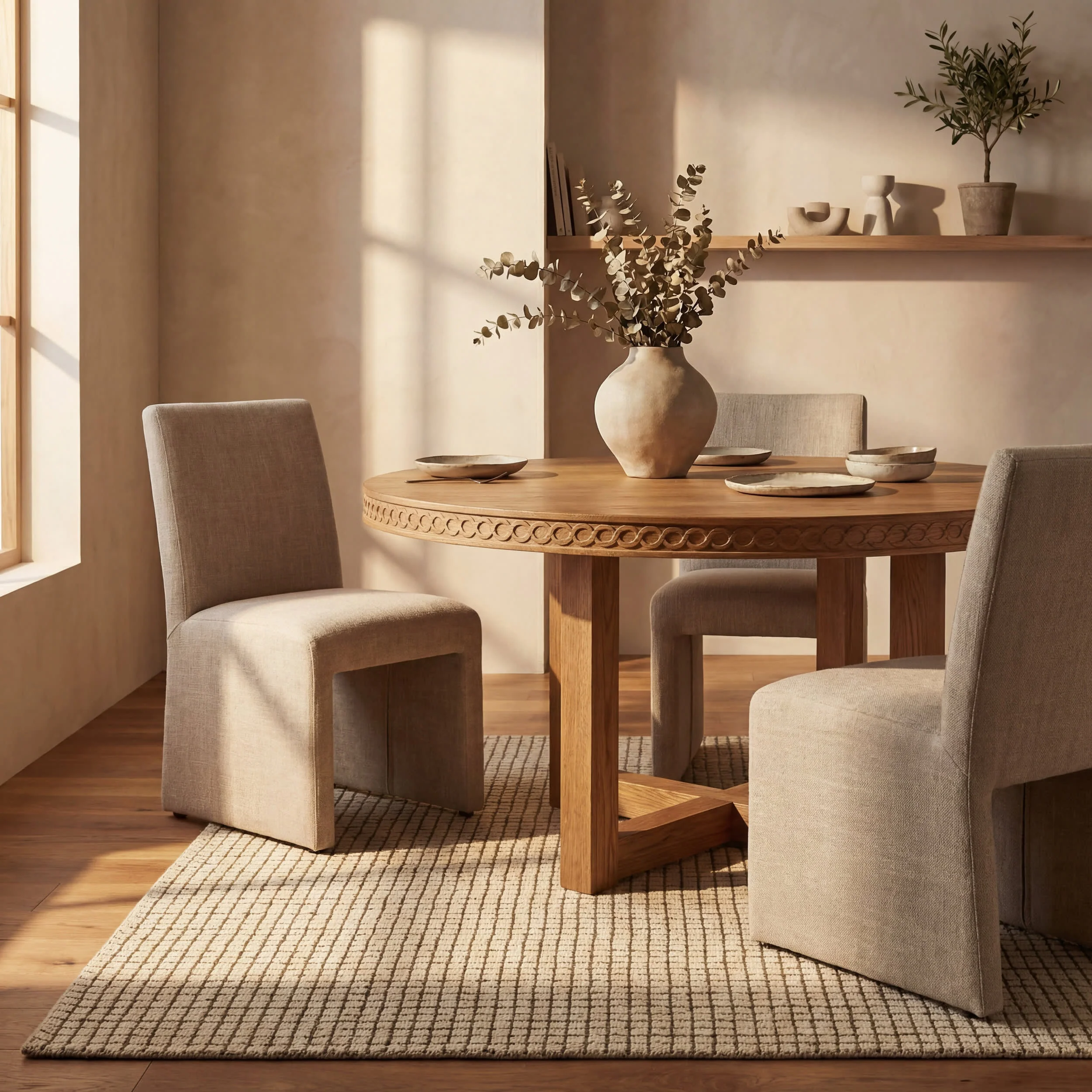 Melrose Checked Rug | Green - Image 7