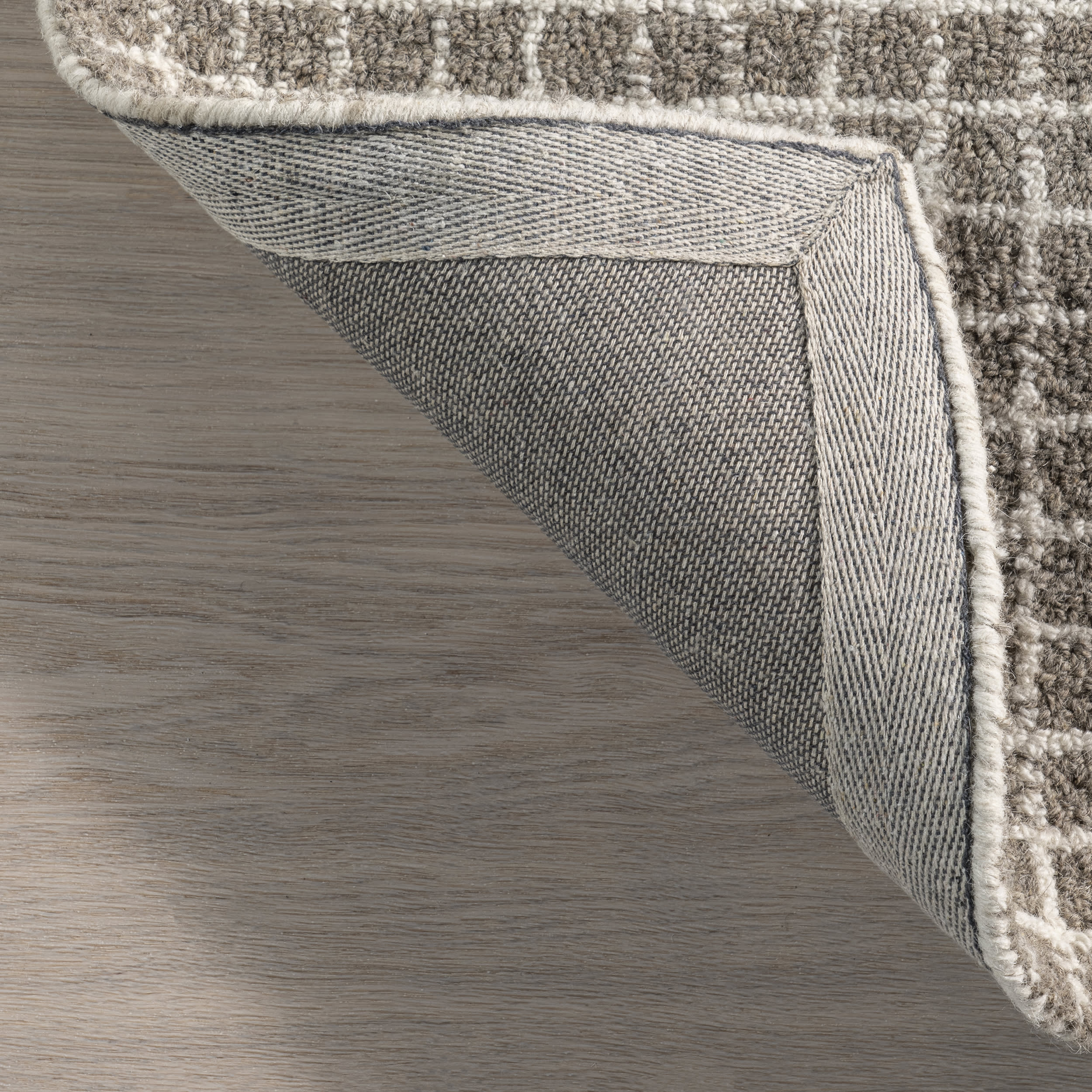 Melrose Checked Rug | Grey - Image 7