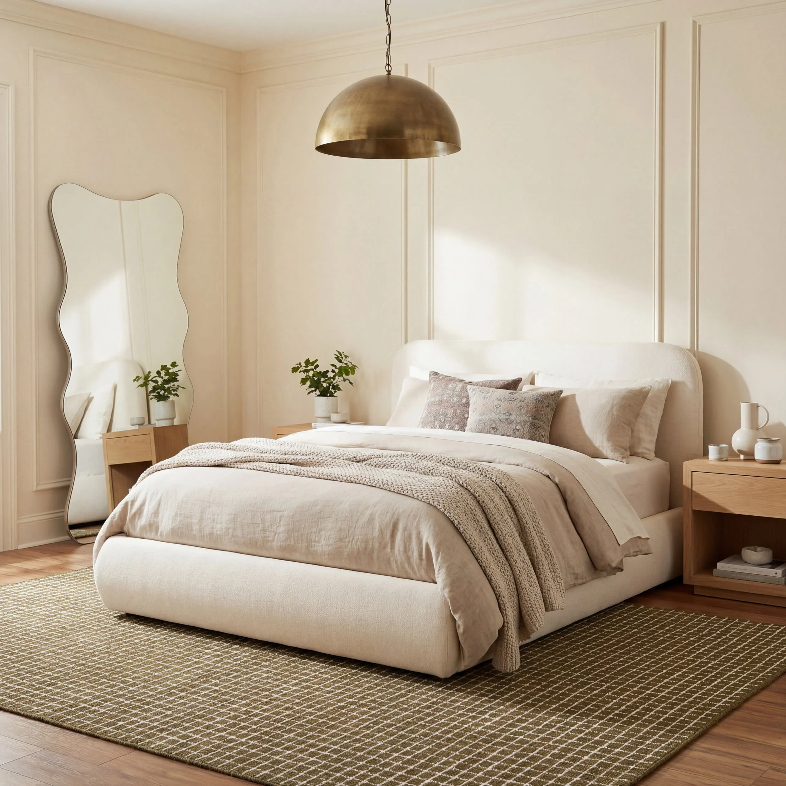 Melrose Checked Rug | Moss - Image 10