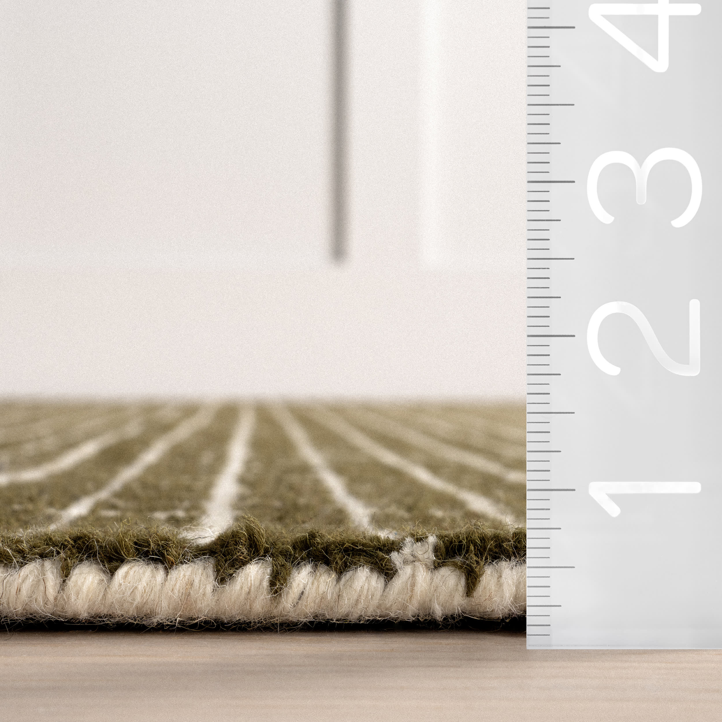 Melrose Checked Rug | Moss - Image 6