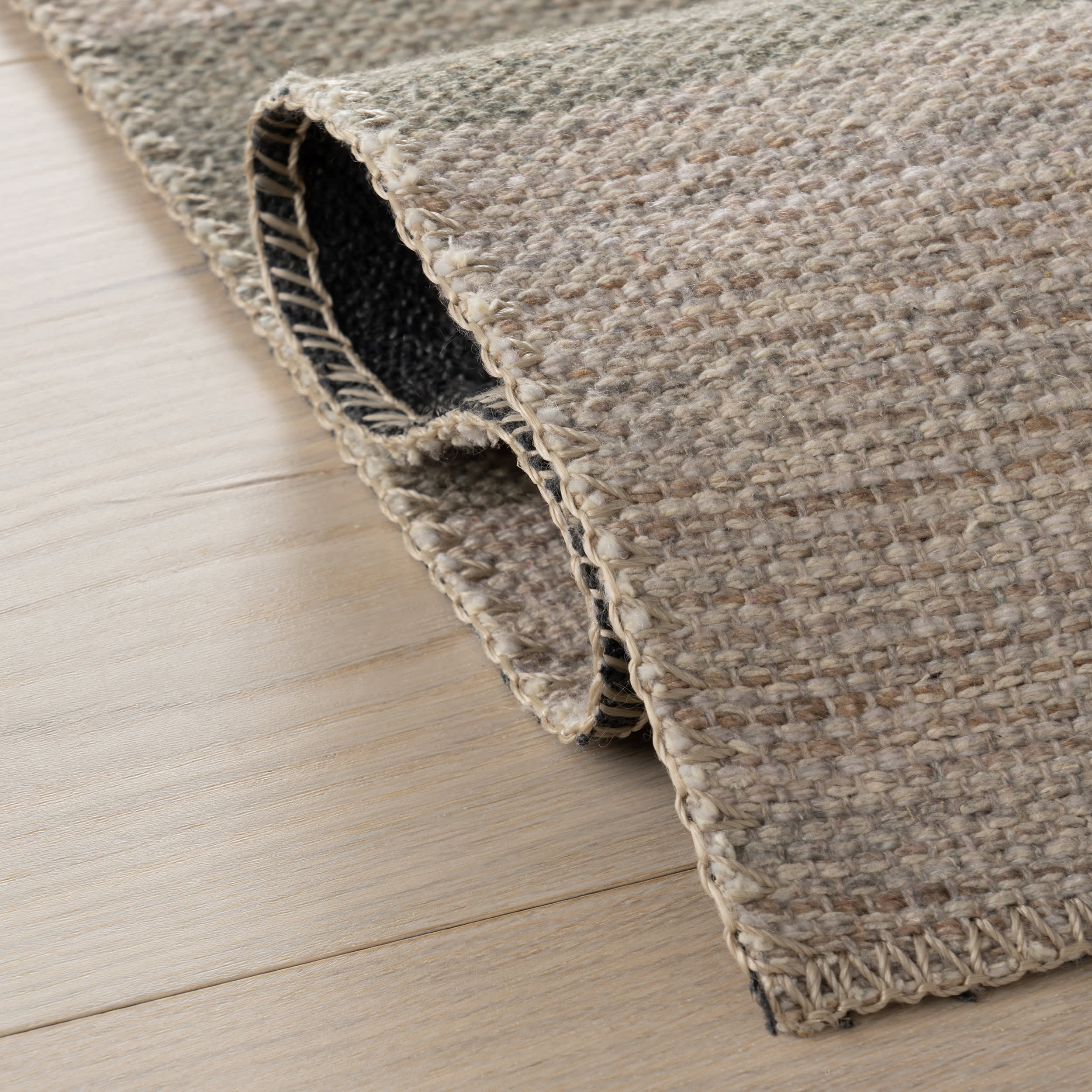 Mephira Checkered Washable Rug | Green - Image 10