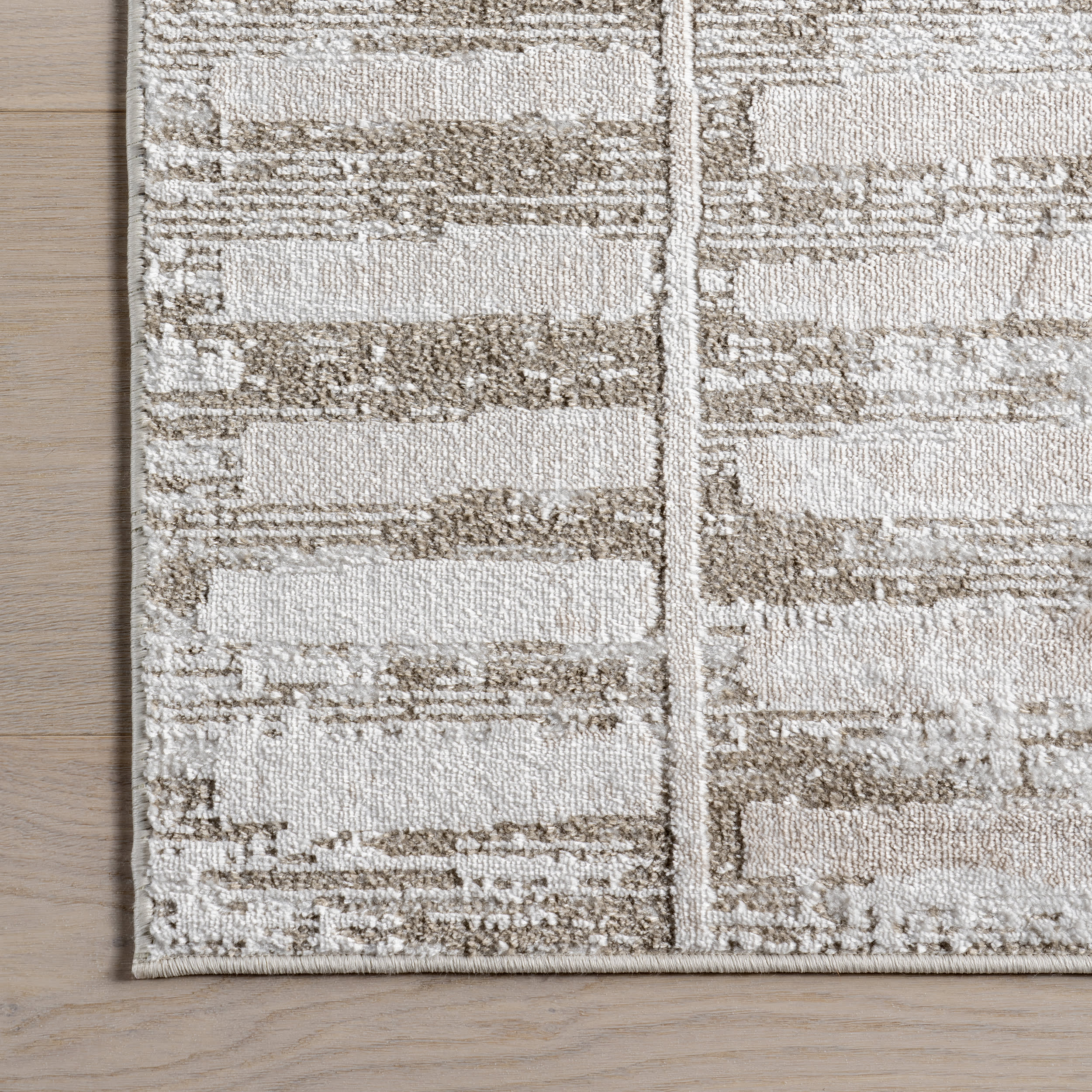 Mercy Geometric Washable Rug | Light Beige - Image 4