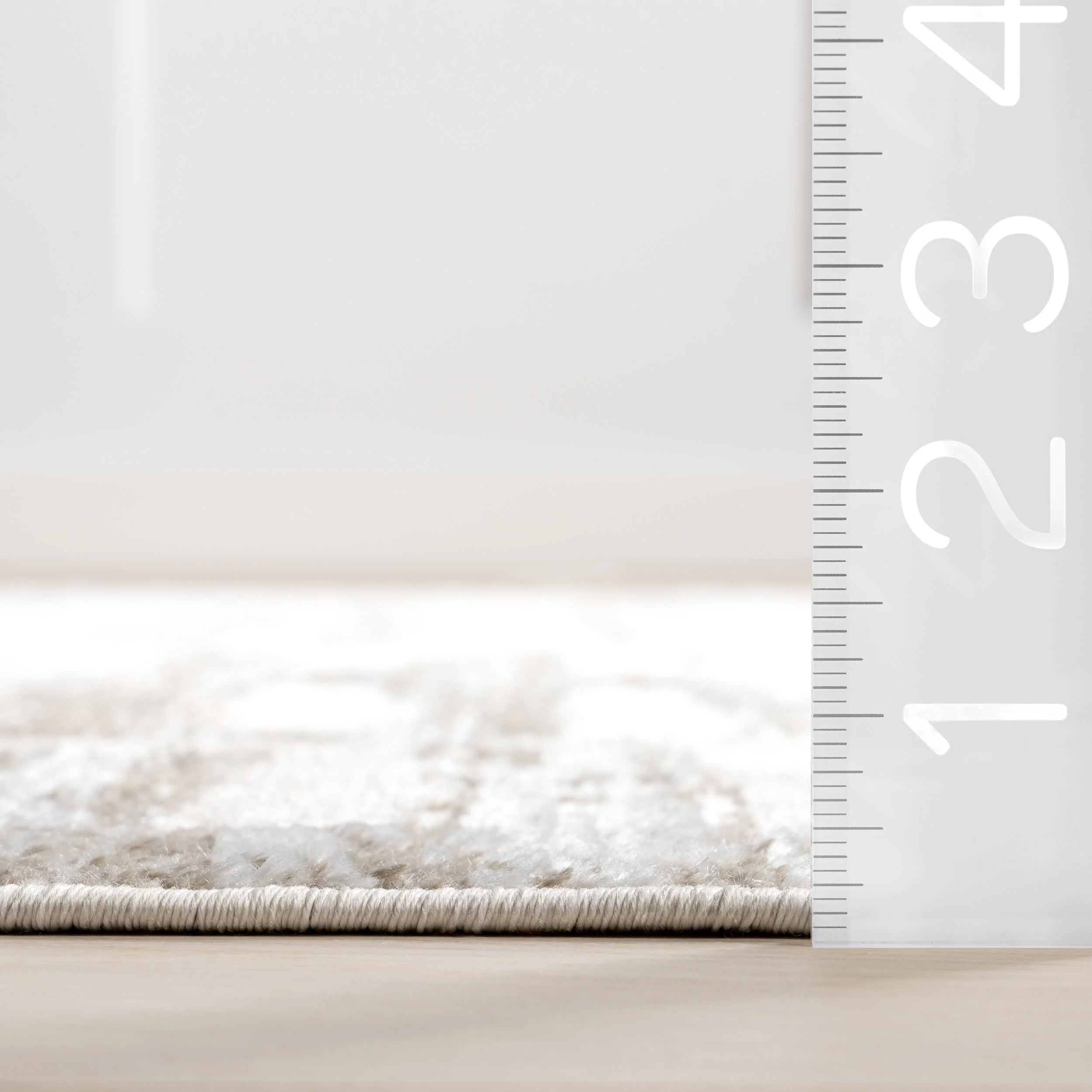 Mercy Geometric Washable Rug | Light Beige - Image 6
