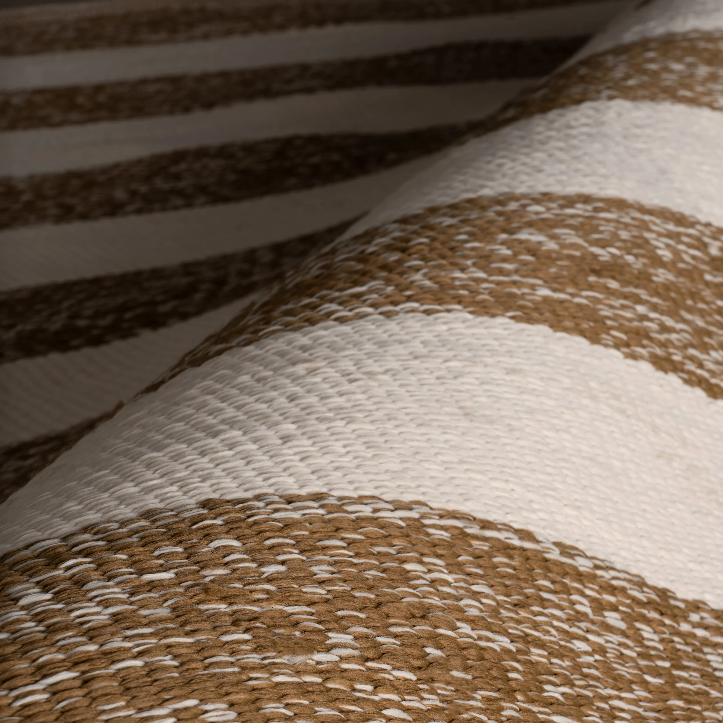Merindah Striped Indoor/Outdoor Rug | Brown - Image 3