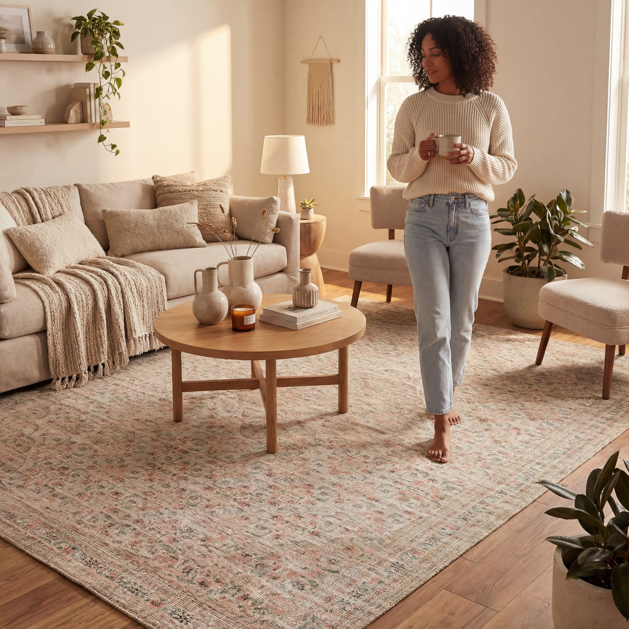 Merit Traditional Medallion Rug | Multicolor - Image 9