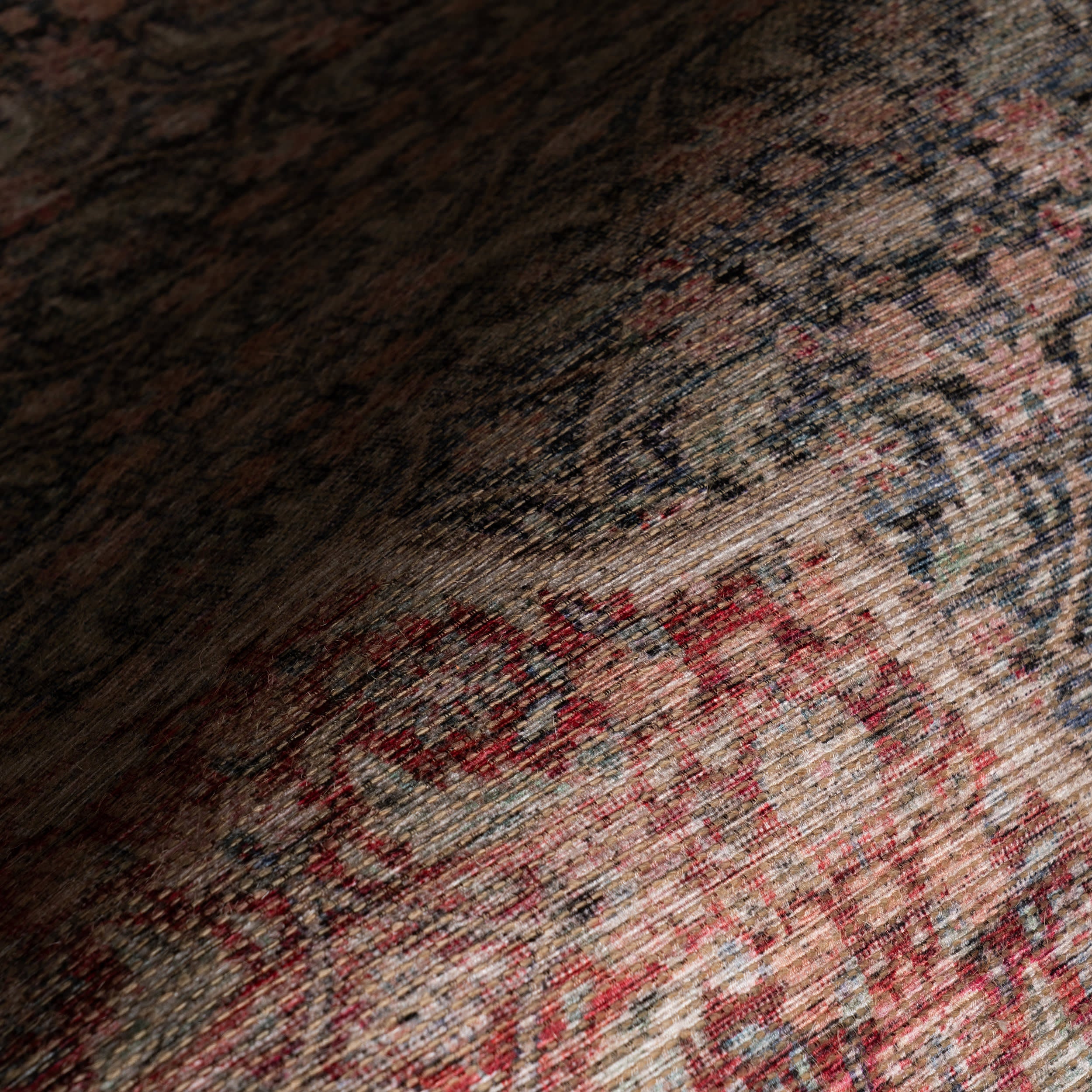 Merit Traditional Medallion Rug | Red - Image 3