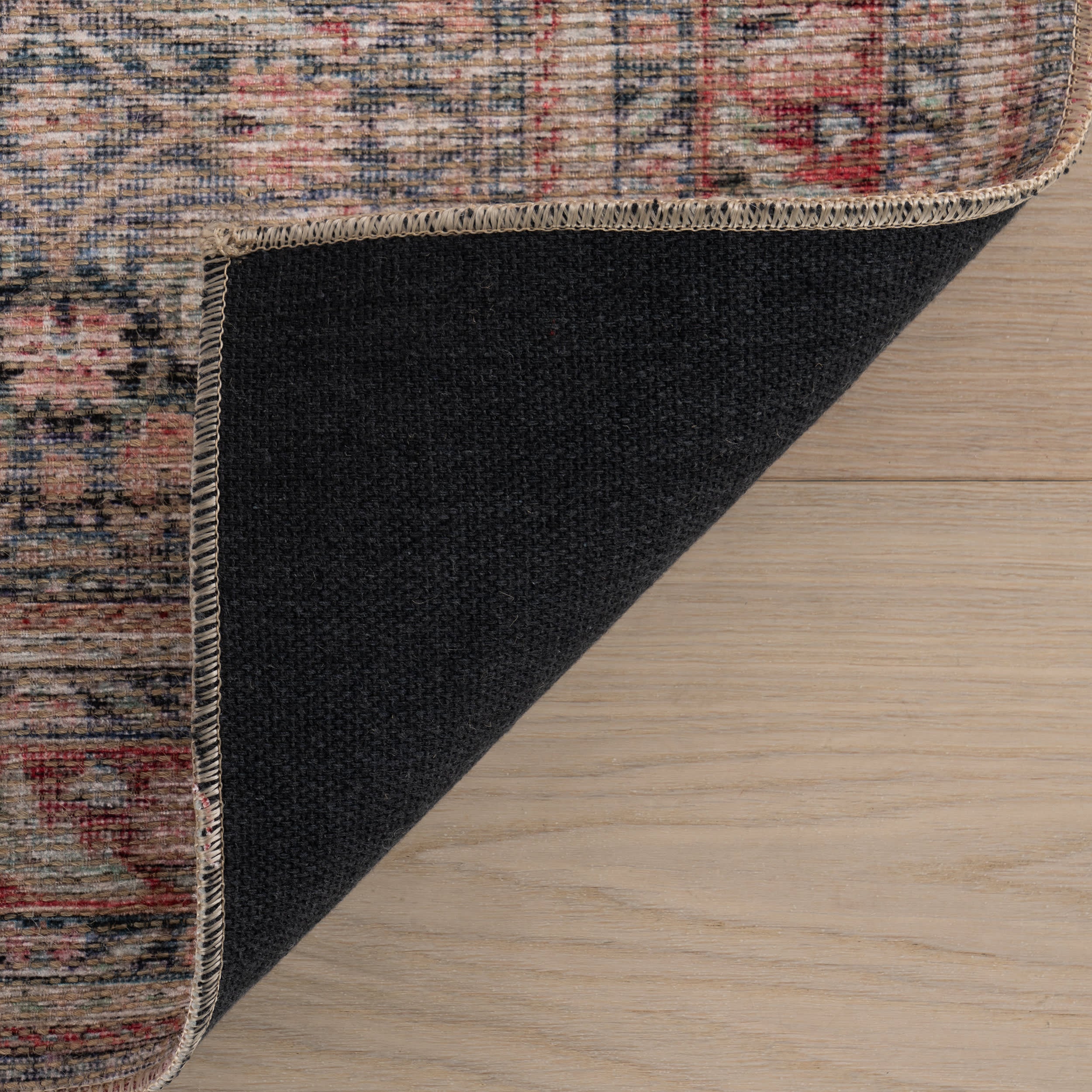 Merit Traditional Medallion Rug | Red - Image 8
