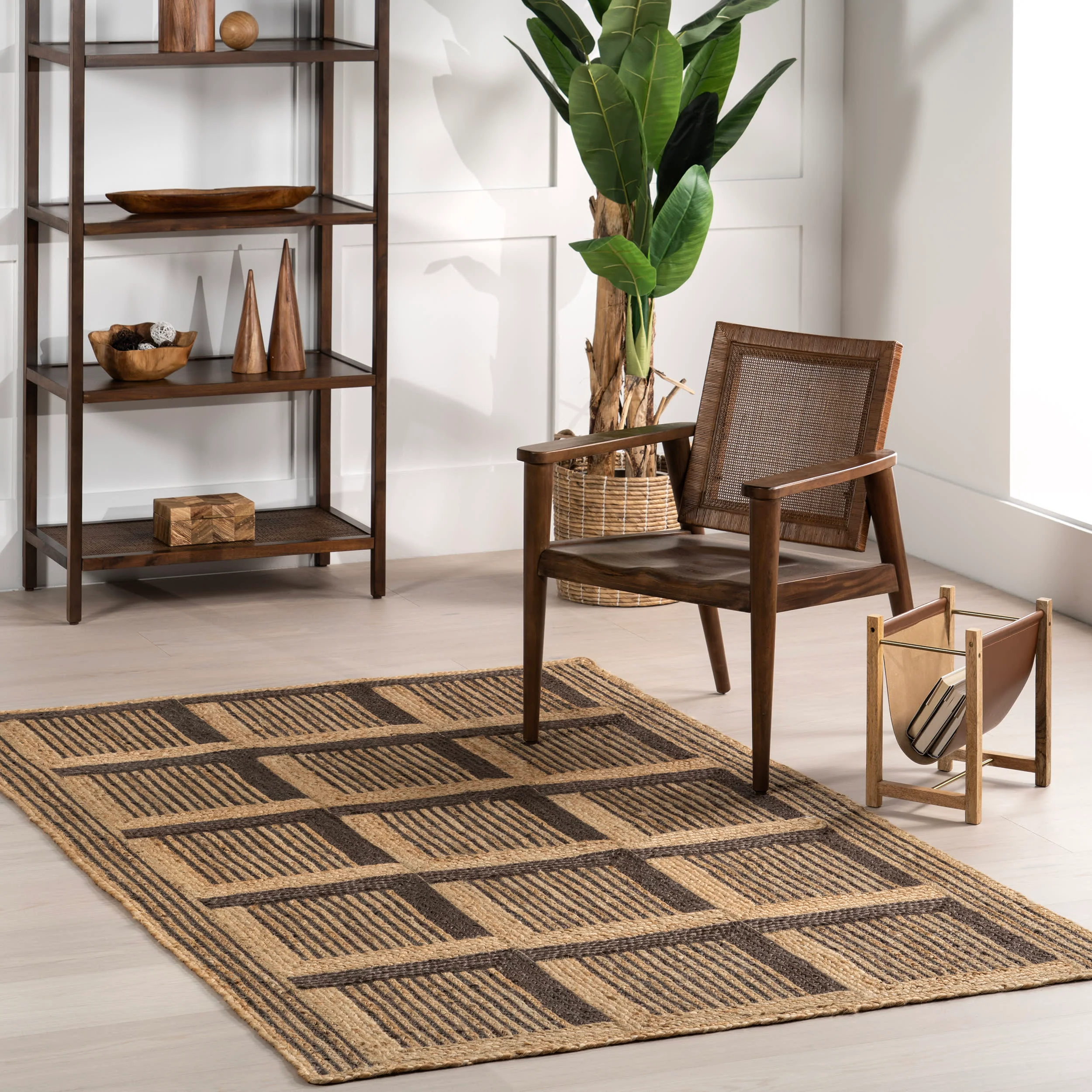 Merna Magic Tiled Jute Rug | Natural - Image 2