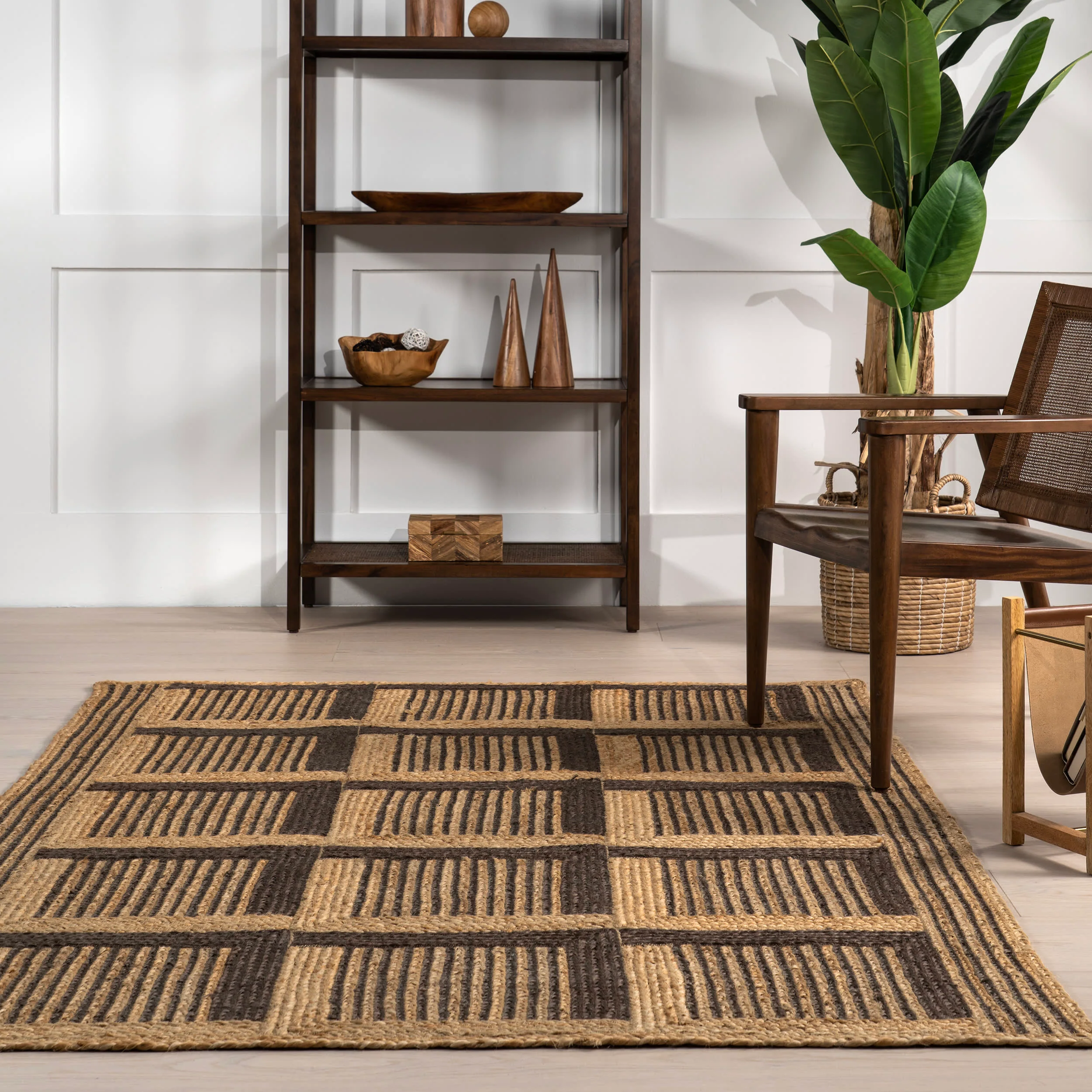 Merna Magic Tiled Jute Rug | Natural - Image 4