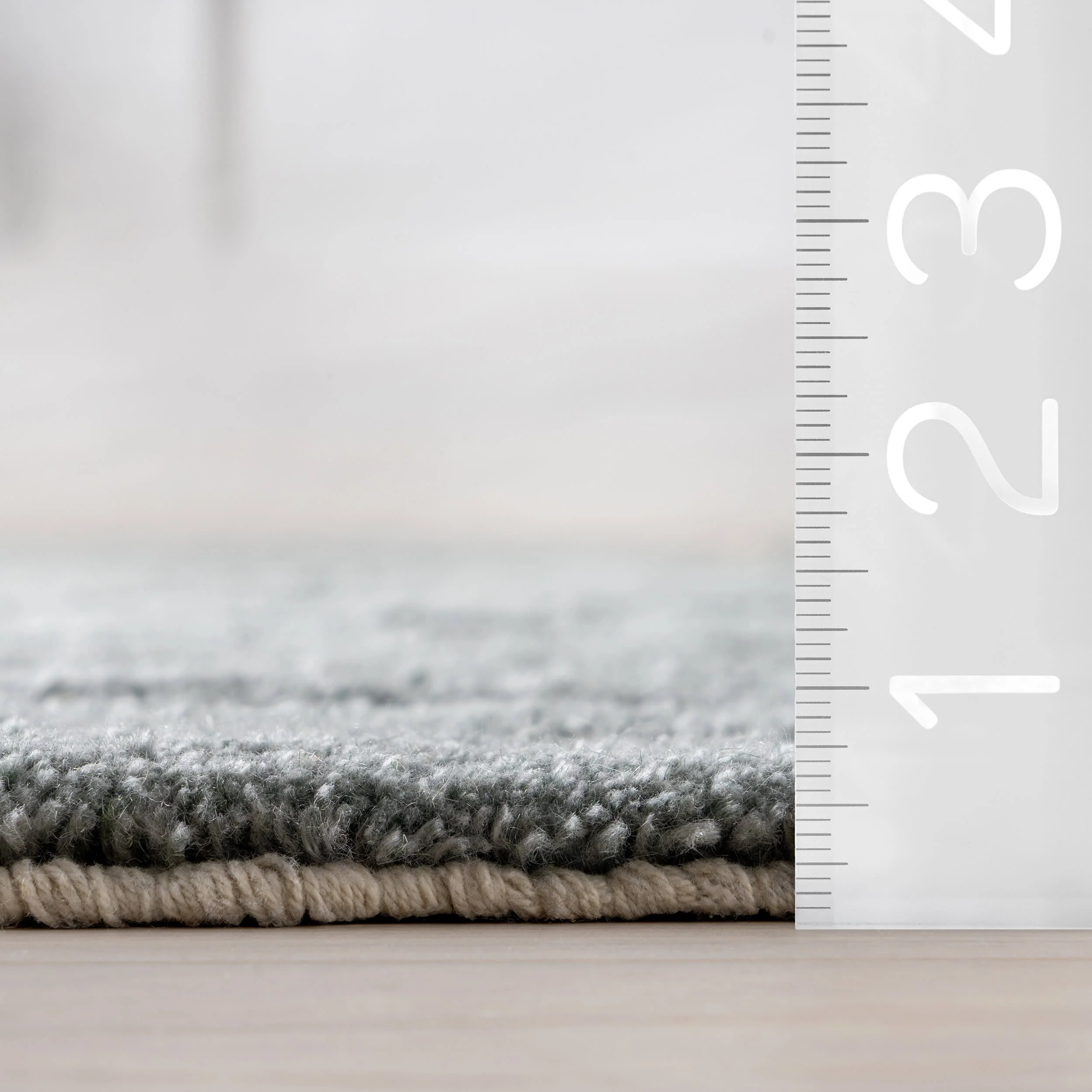 Merrick Tasseled Cotton Rug | Teal - Image 5
