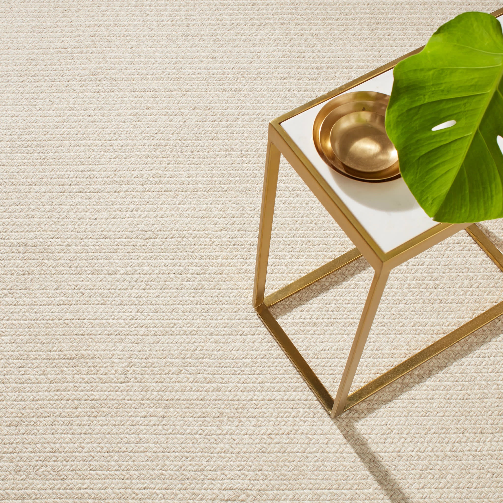 Merrill Woven Wool Custom Rug | Ivory - Image 3