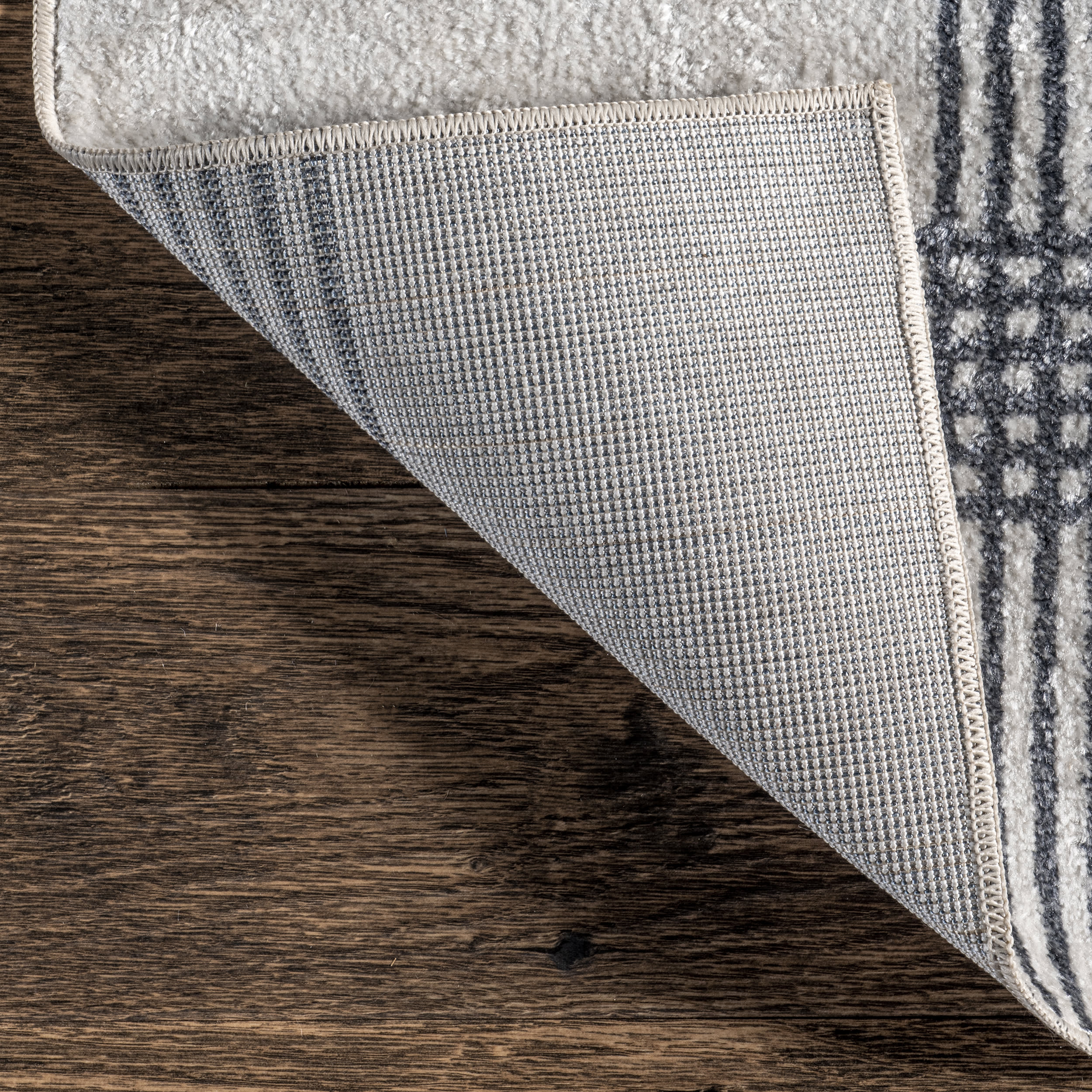 Meryl Washable Plaid Rug | Light Grey - Image 6