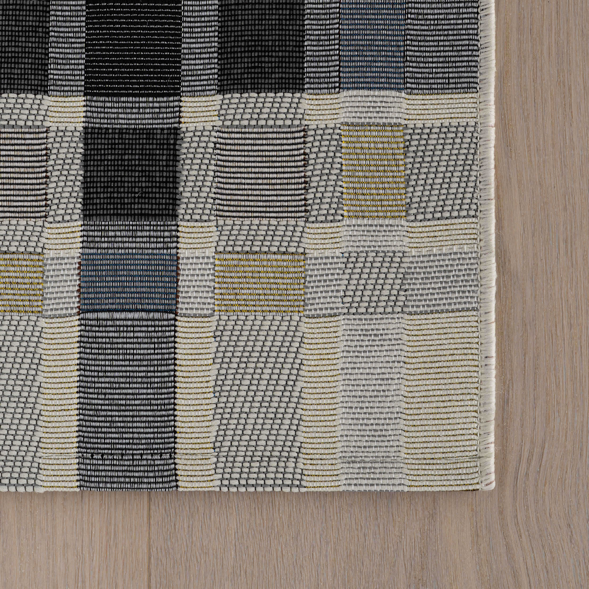 Mesael Modern Plaid Indoor/Outdoor Rug | Blue - Image 6