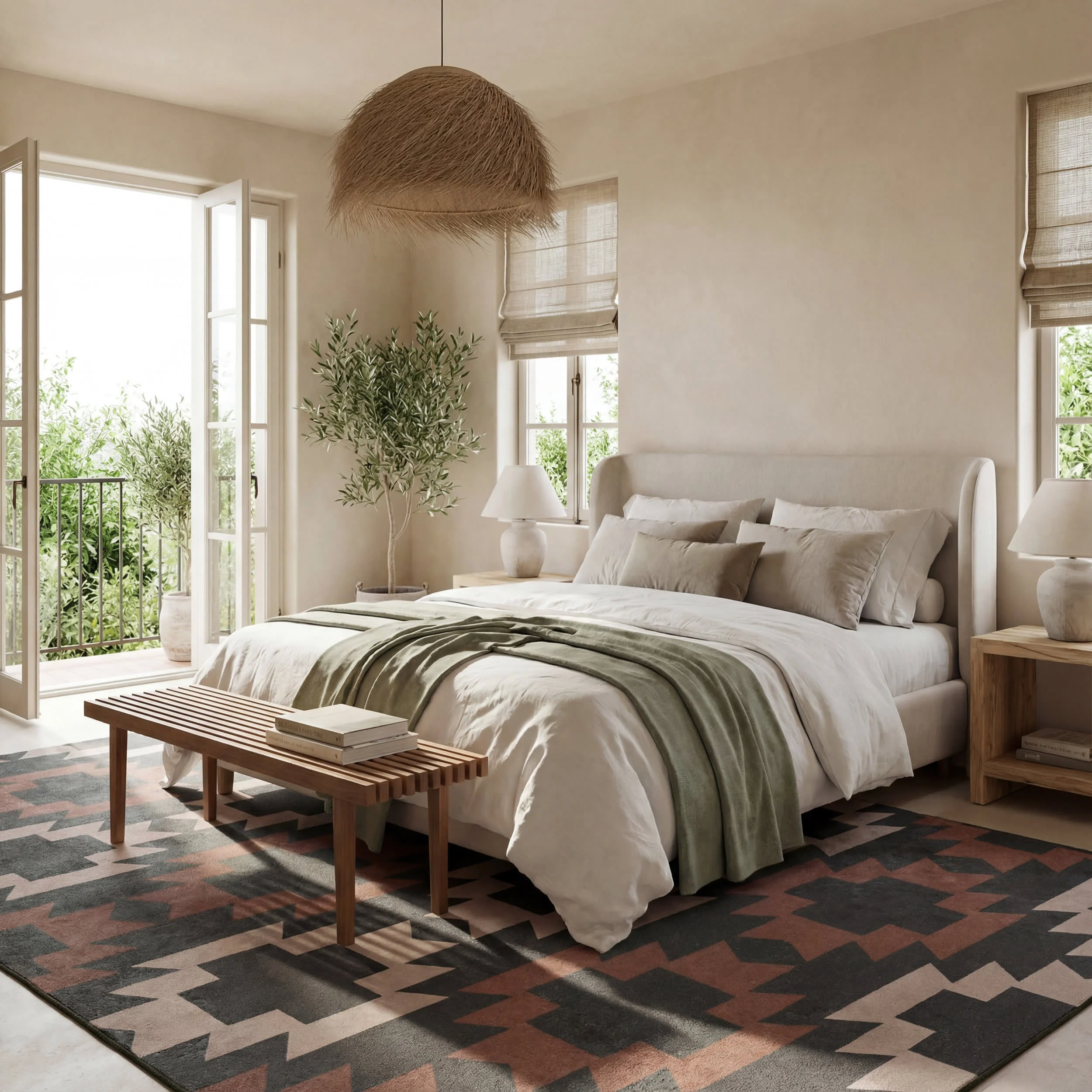 Mesalaya Southwestern Geometric Washable Rug | Multicolor - Image 10