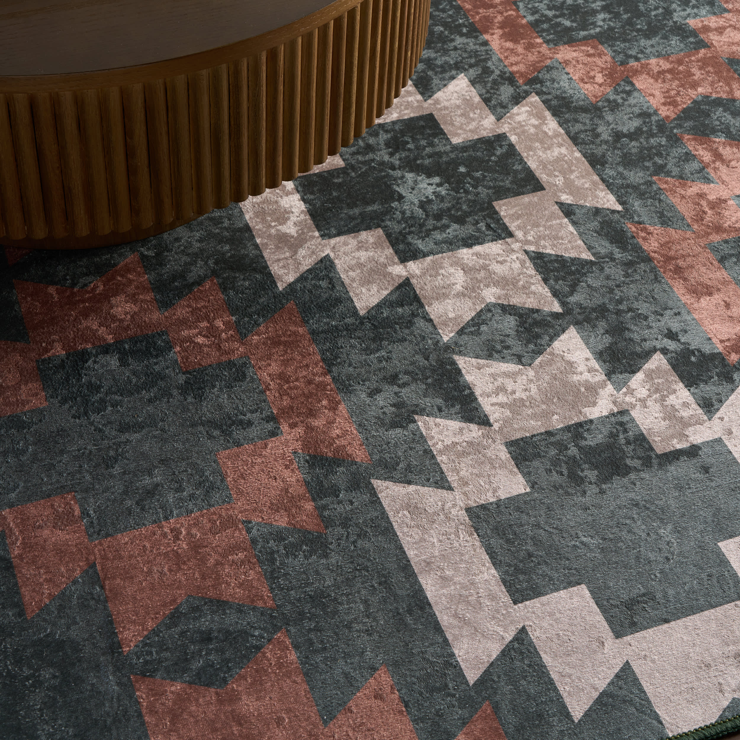 Mesalaya Southwestern Geometric Washable Rug | Multicolor - Image 5