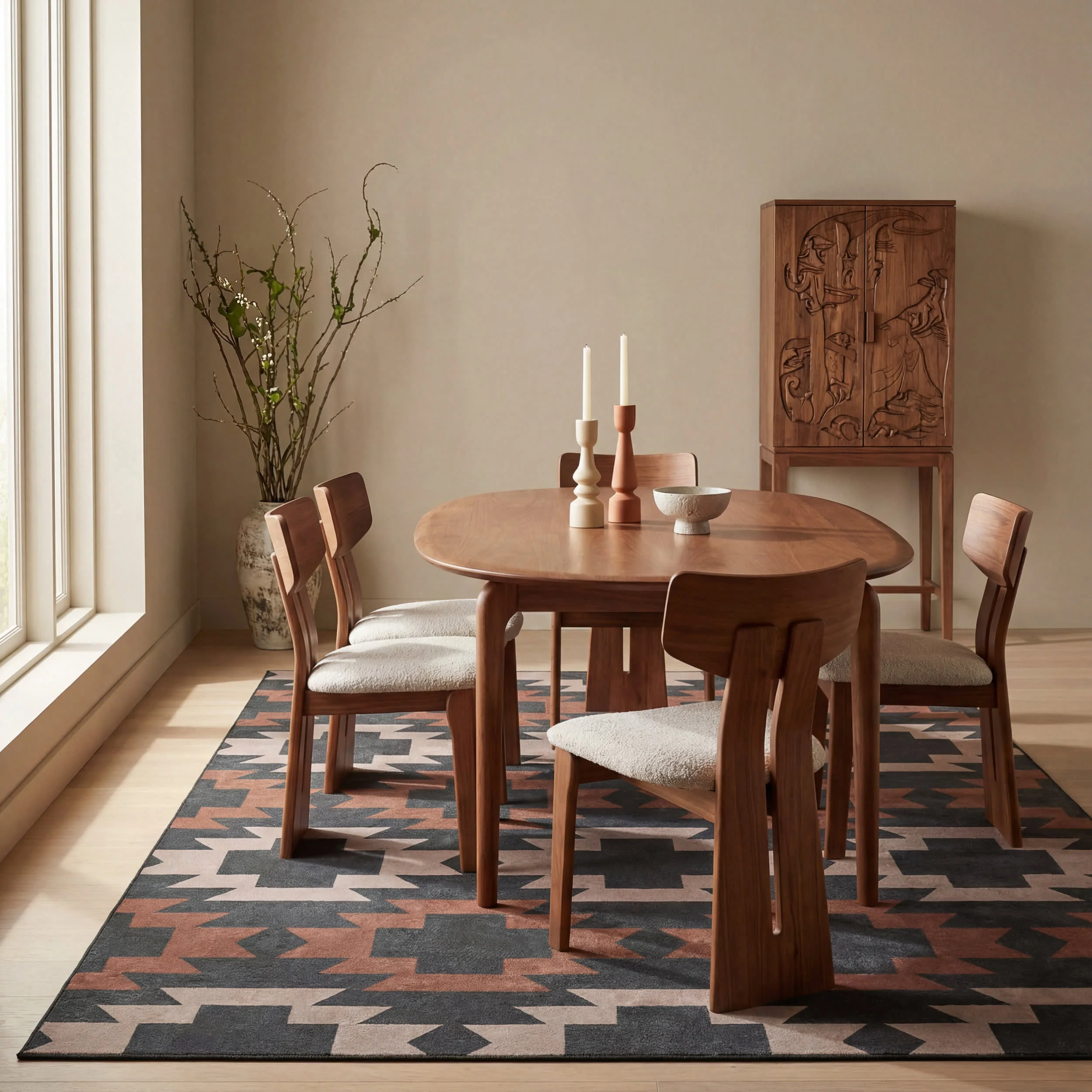 Mesalaya Southwestern Geometric Washable Rug | Multicolor - Image 7
