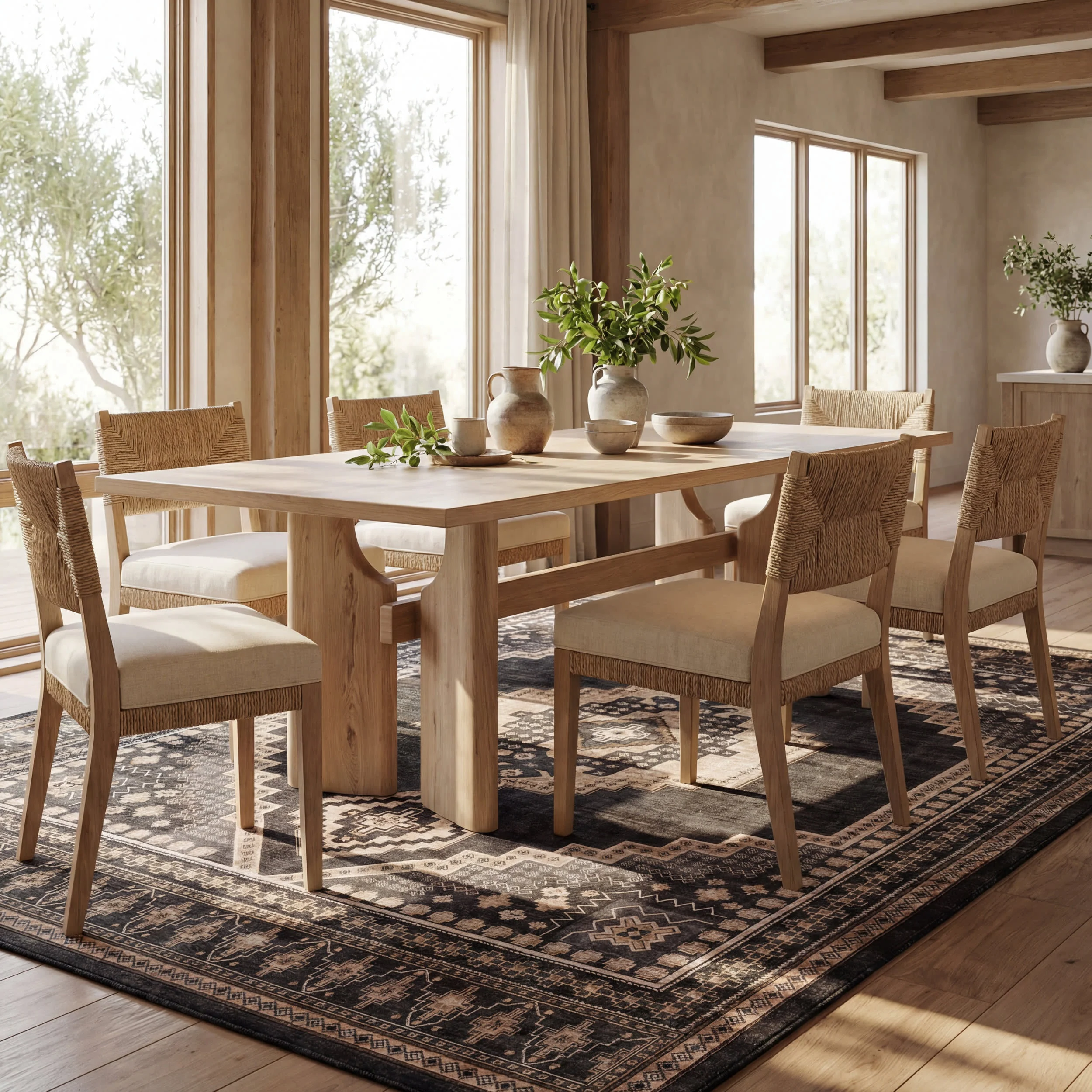 Mev Oriental and Persian Washable Rug | Brown - Image 7