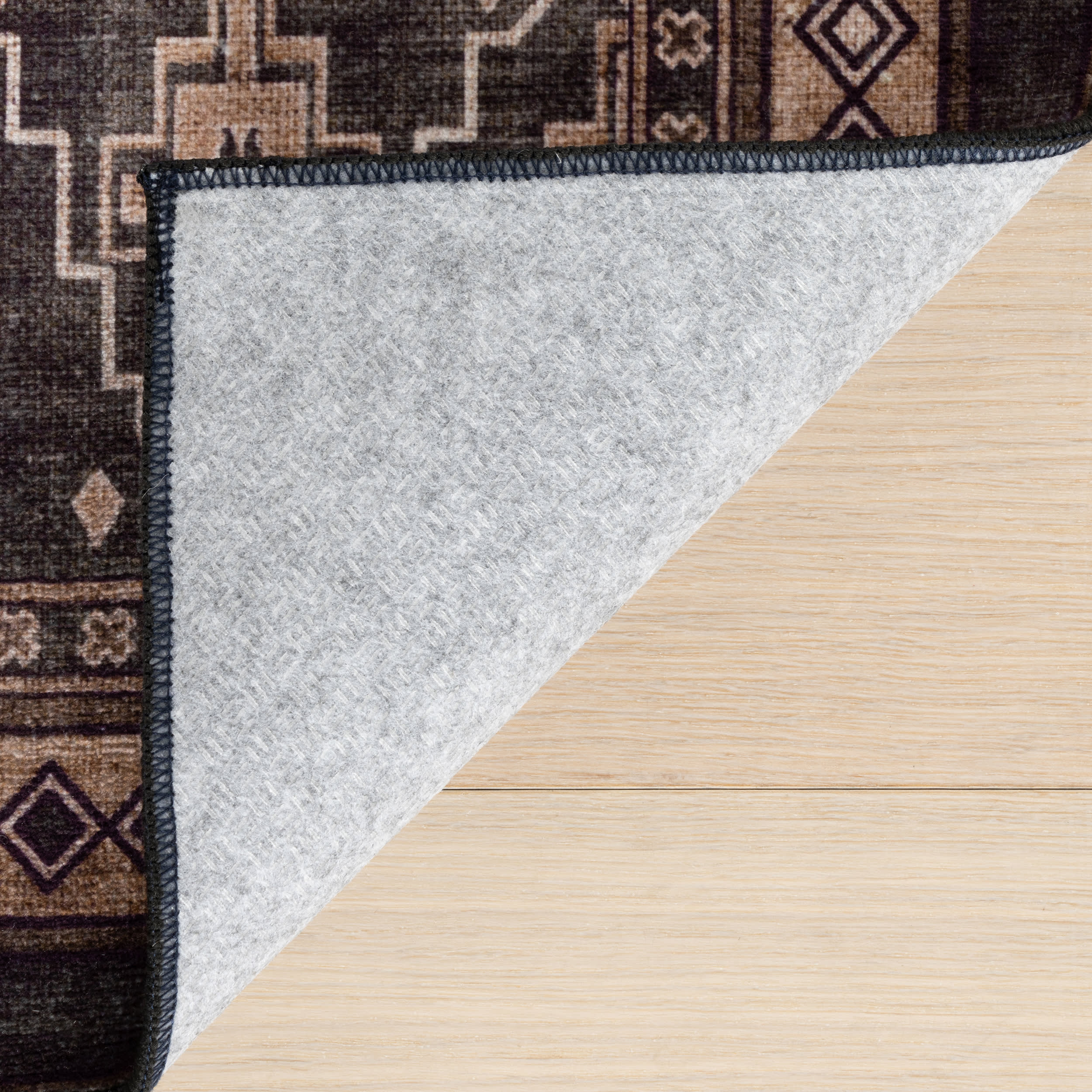 Mev Oriental and Persian Washable Rug | Brown - Image 8