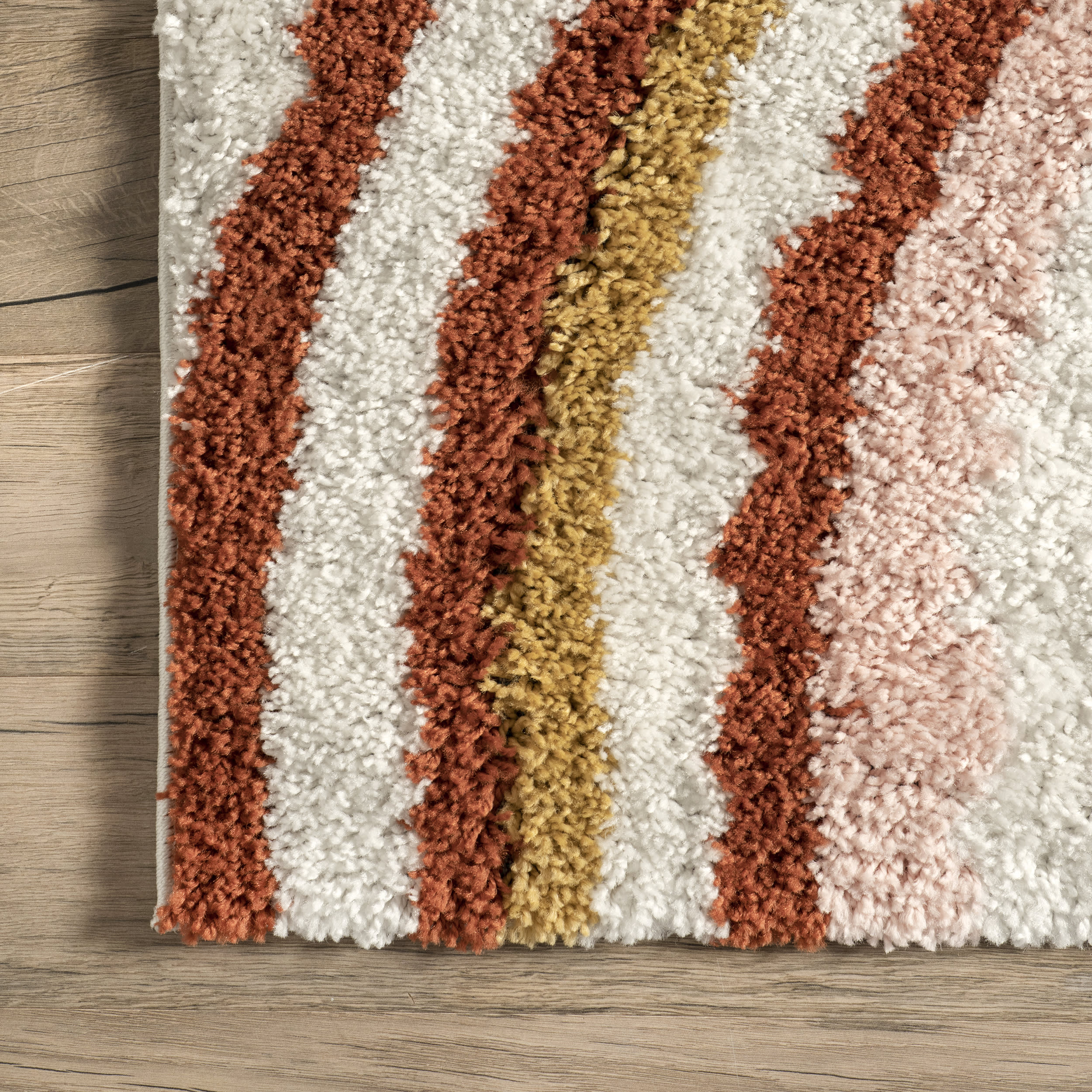 Michelle Shag Sunsets Rug | Orange - Image 3