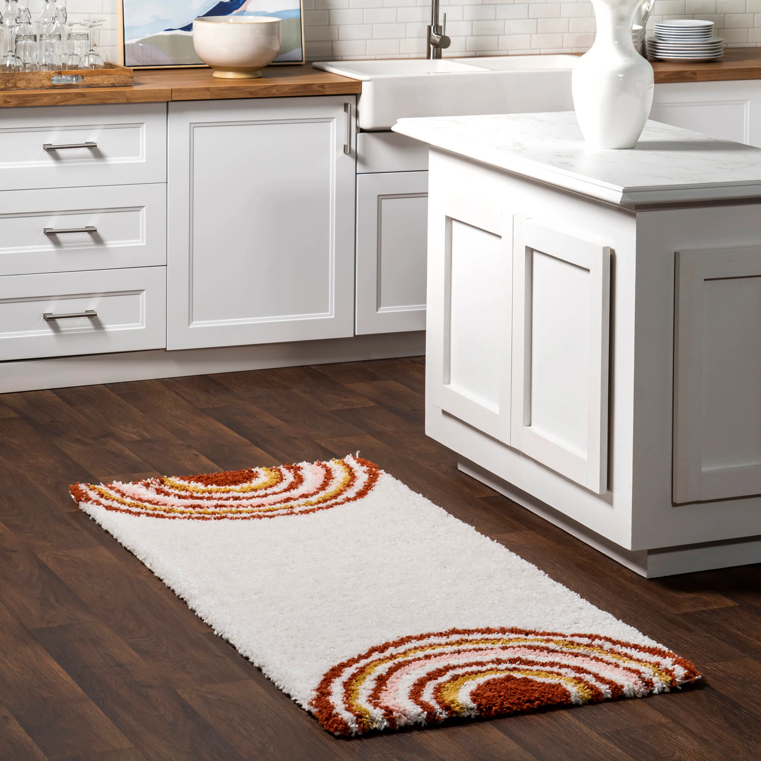 Michelle Shag Sunsets Rug | Orange - Image 2