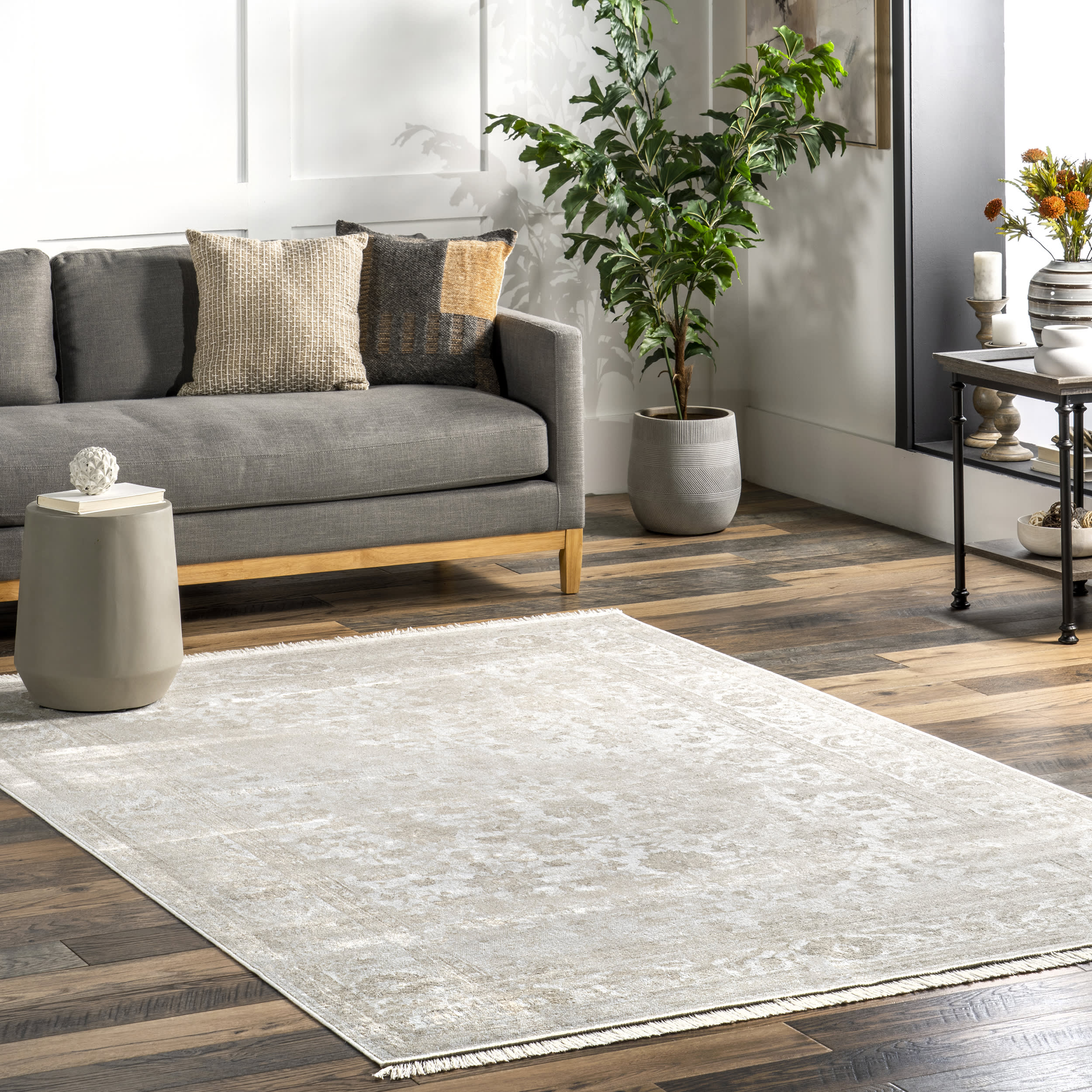 Miller Fading Floral Rug | Ivory - Image 2