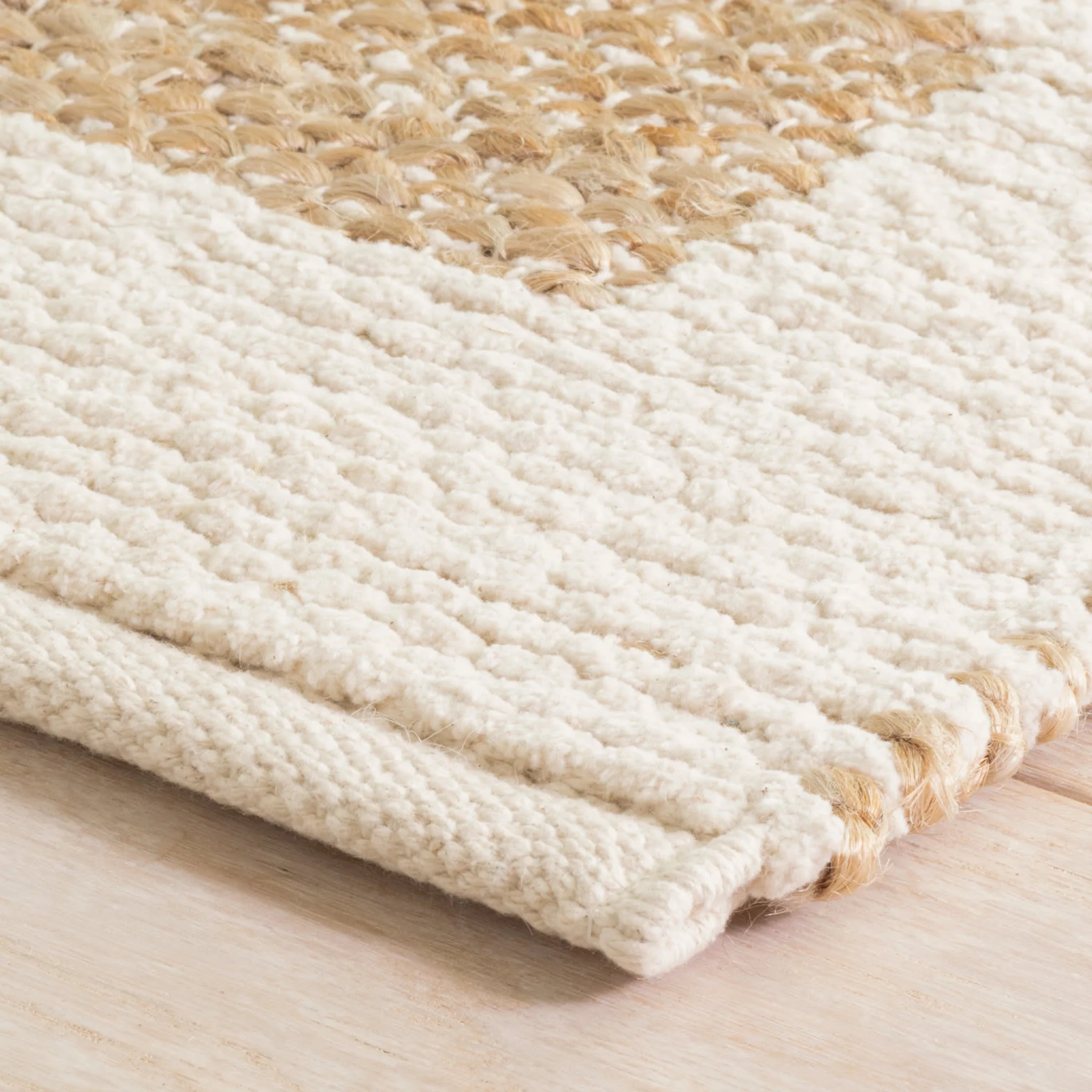 Milo Handwoven Jute/Cotton Rug | Ivory - Image 6
