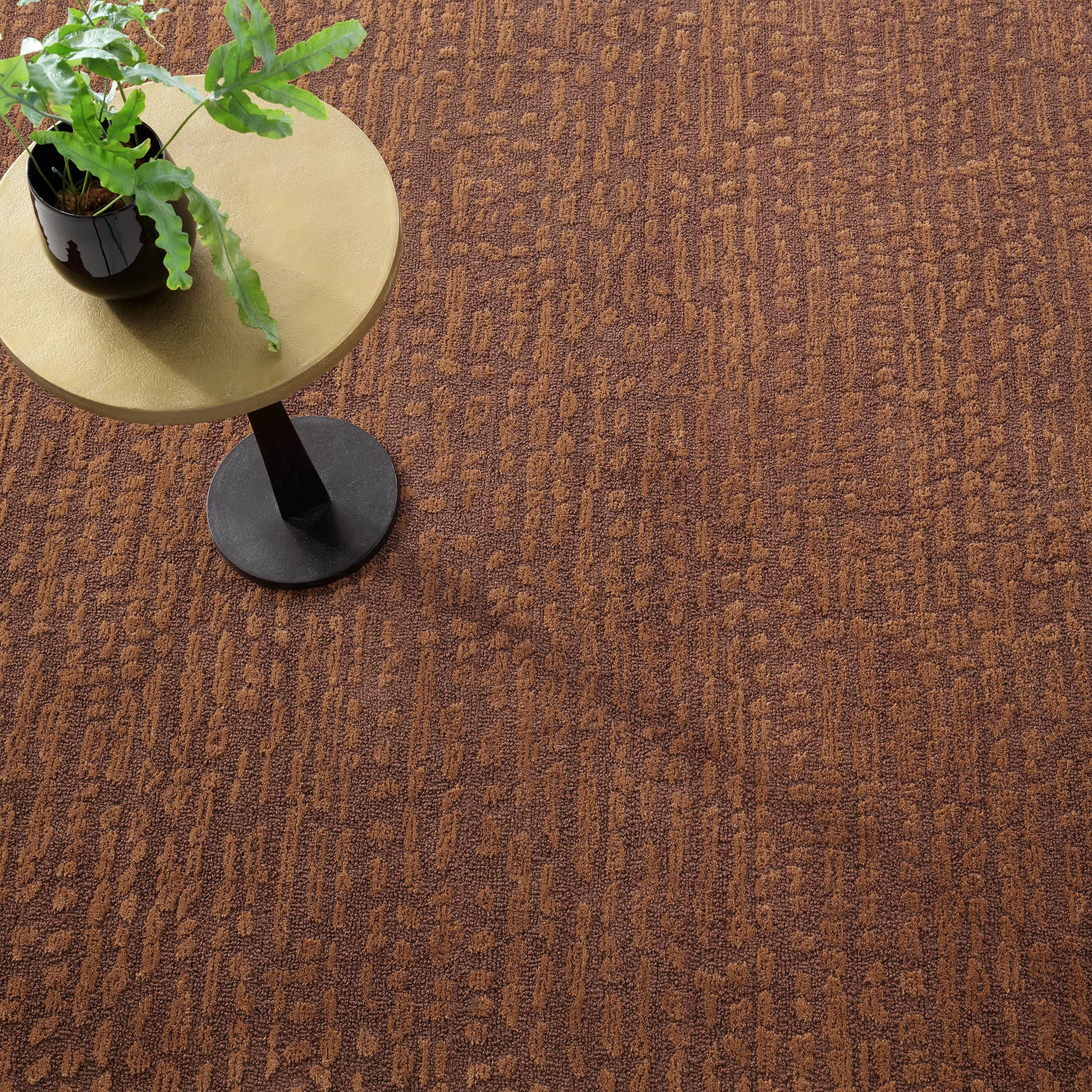Mina Tufted Wool Custom Rug | Caramel - Image 4