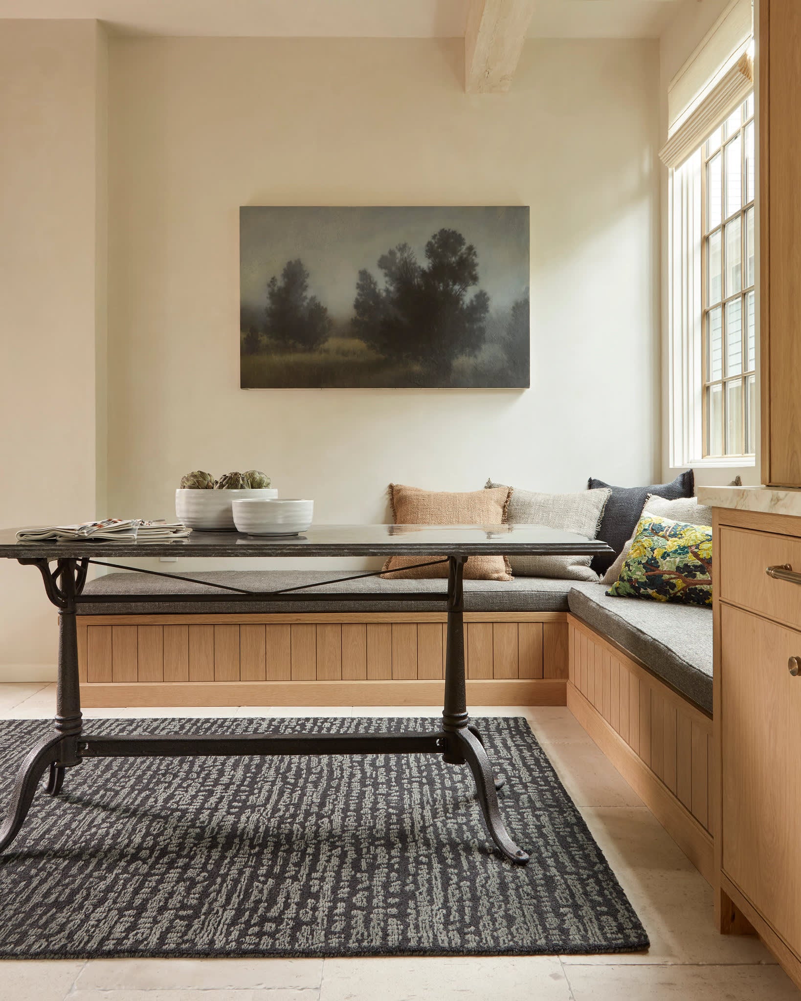 Mina Tufted Wool Custom Rug | Metal - Image 2