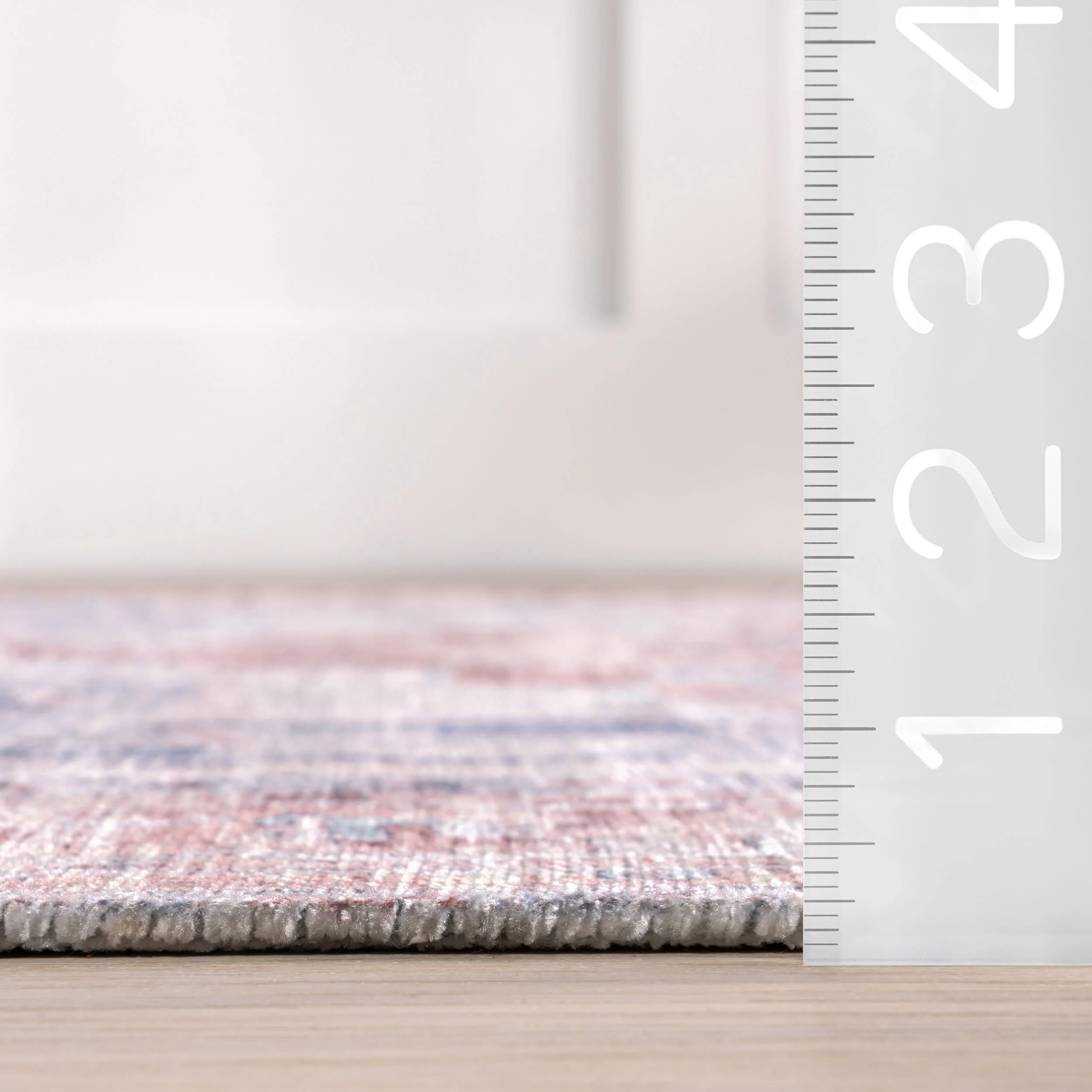 Minnie Fringed Vintage Medallion Washable Rug | Rust - Image 5