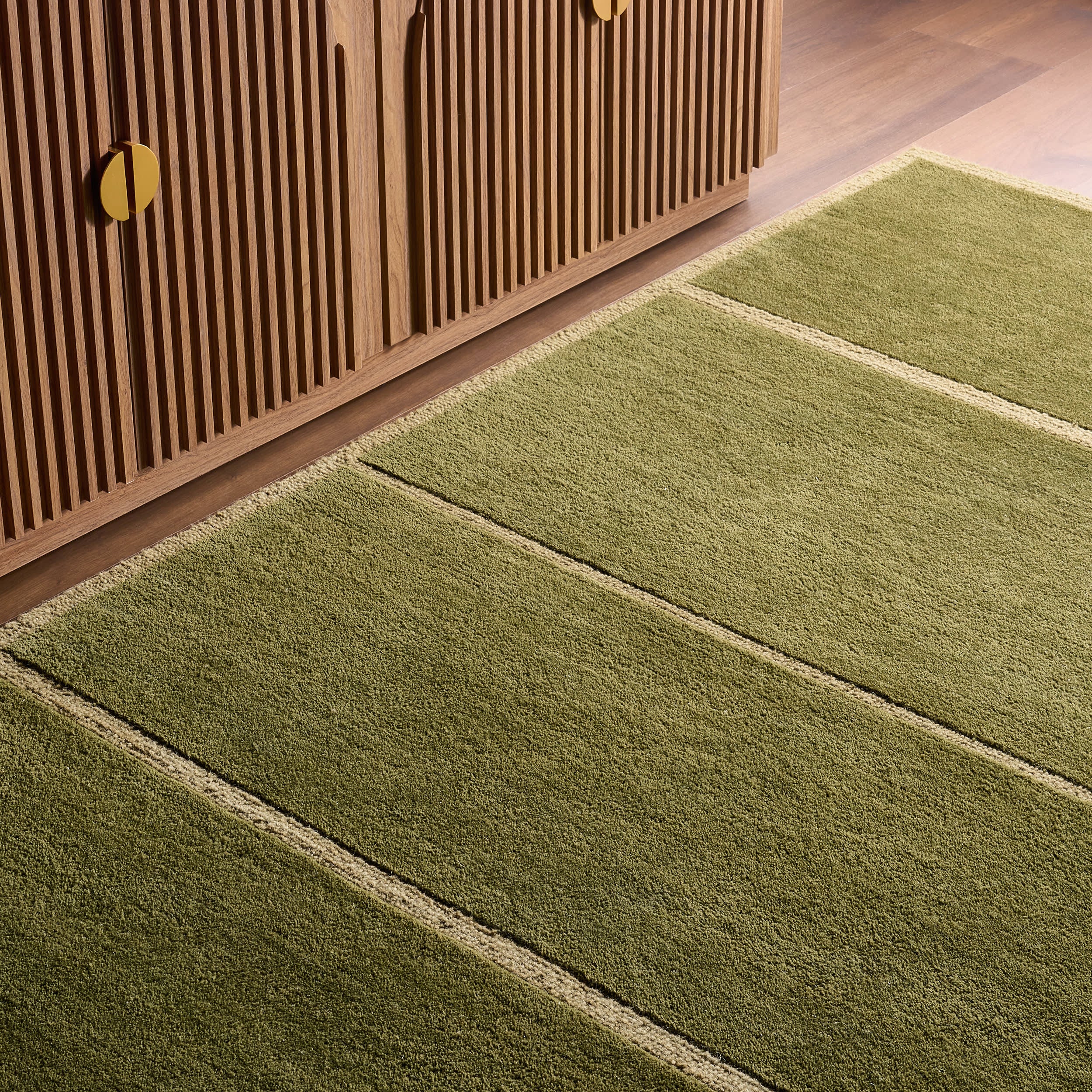 Mira Mid-Century Geometric Rug | Green - Image 3