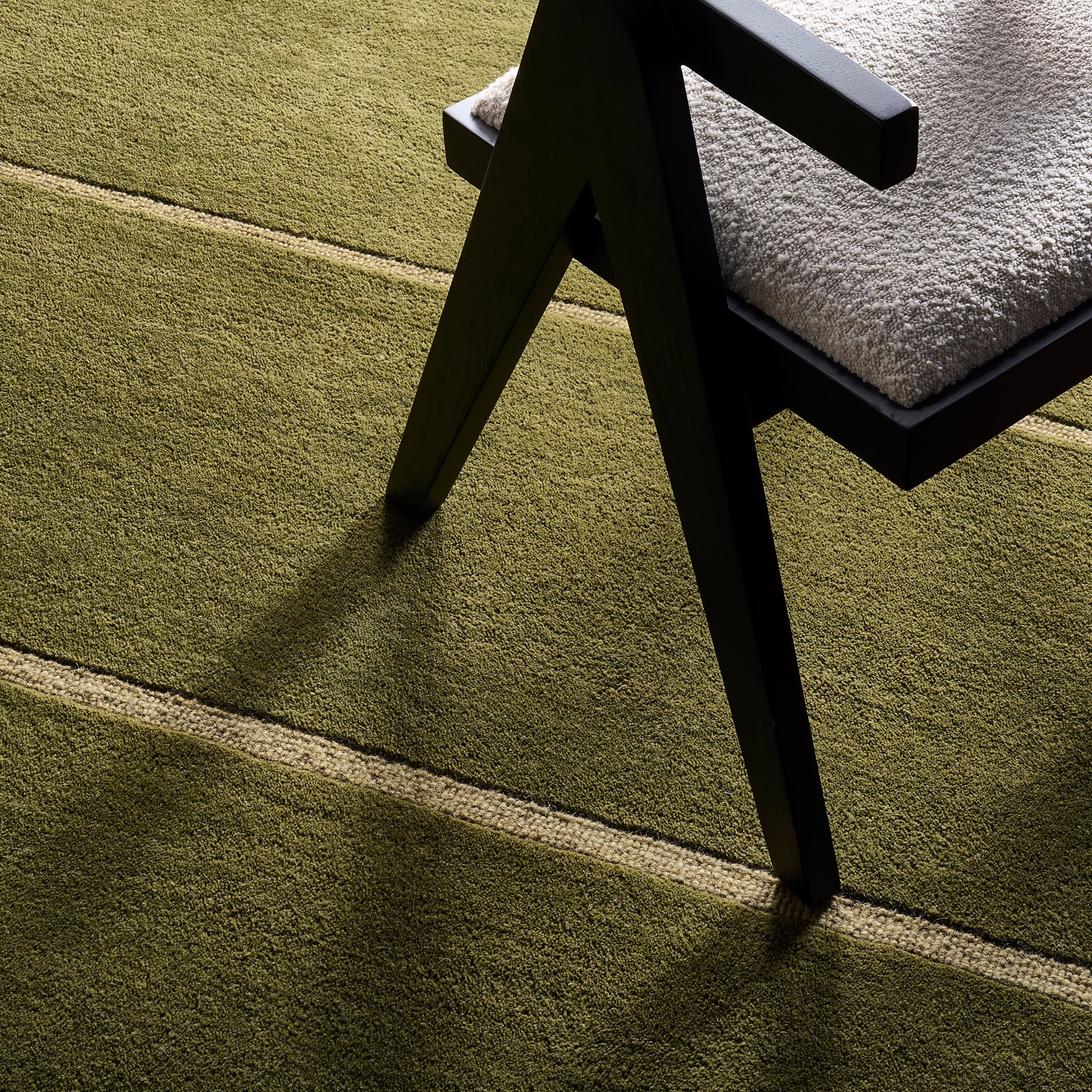 Mira Mid-Century Geometric Rug | Green - Image 4