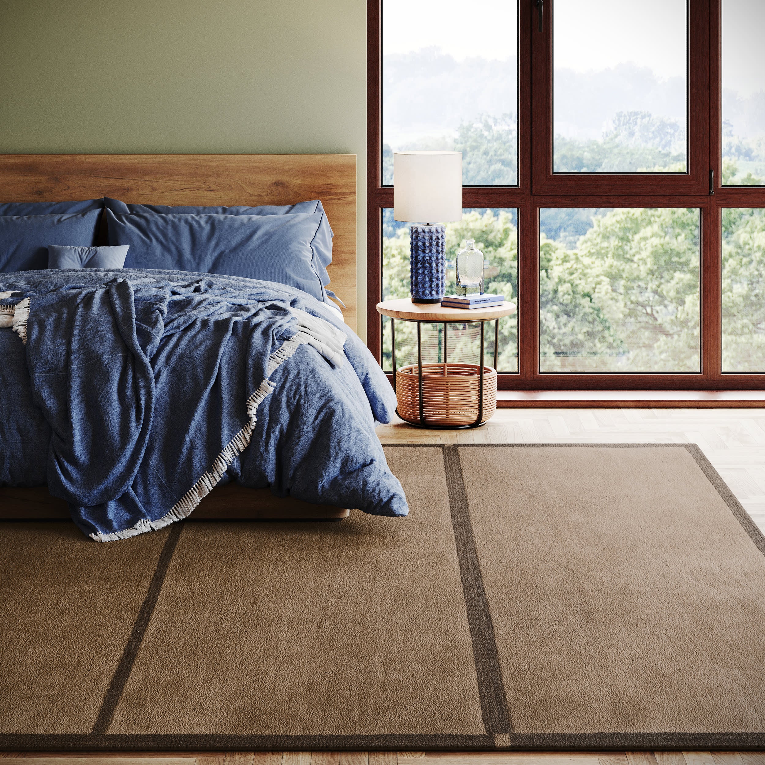 Mira Mid-Century Geometric Rug | Tan - Image 3