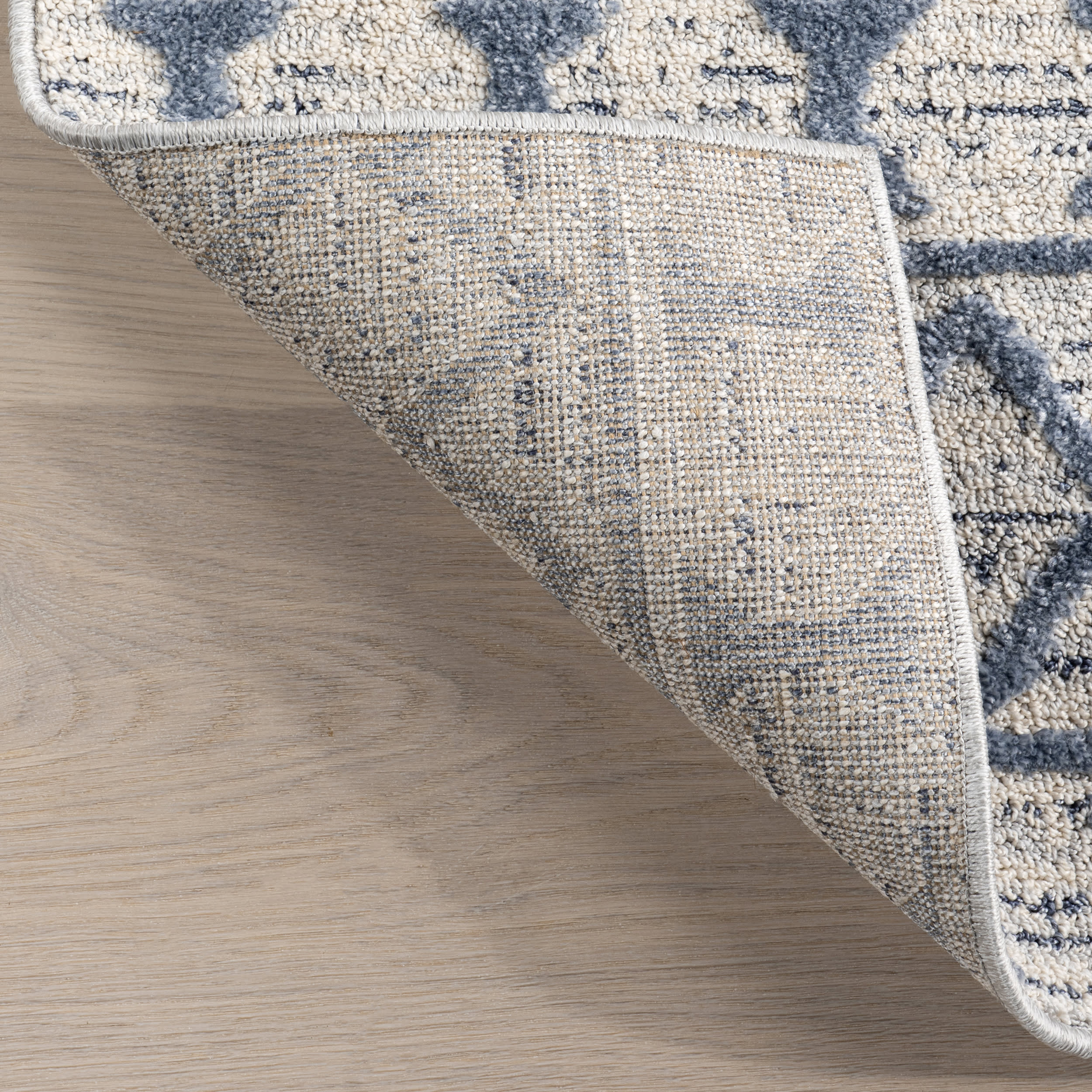 Miranda Moroccan Diamond Rug | Blue - Image 7