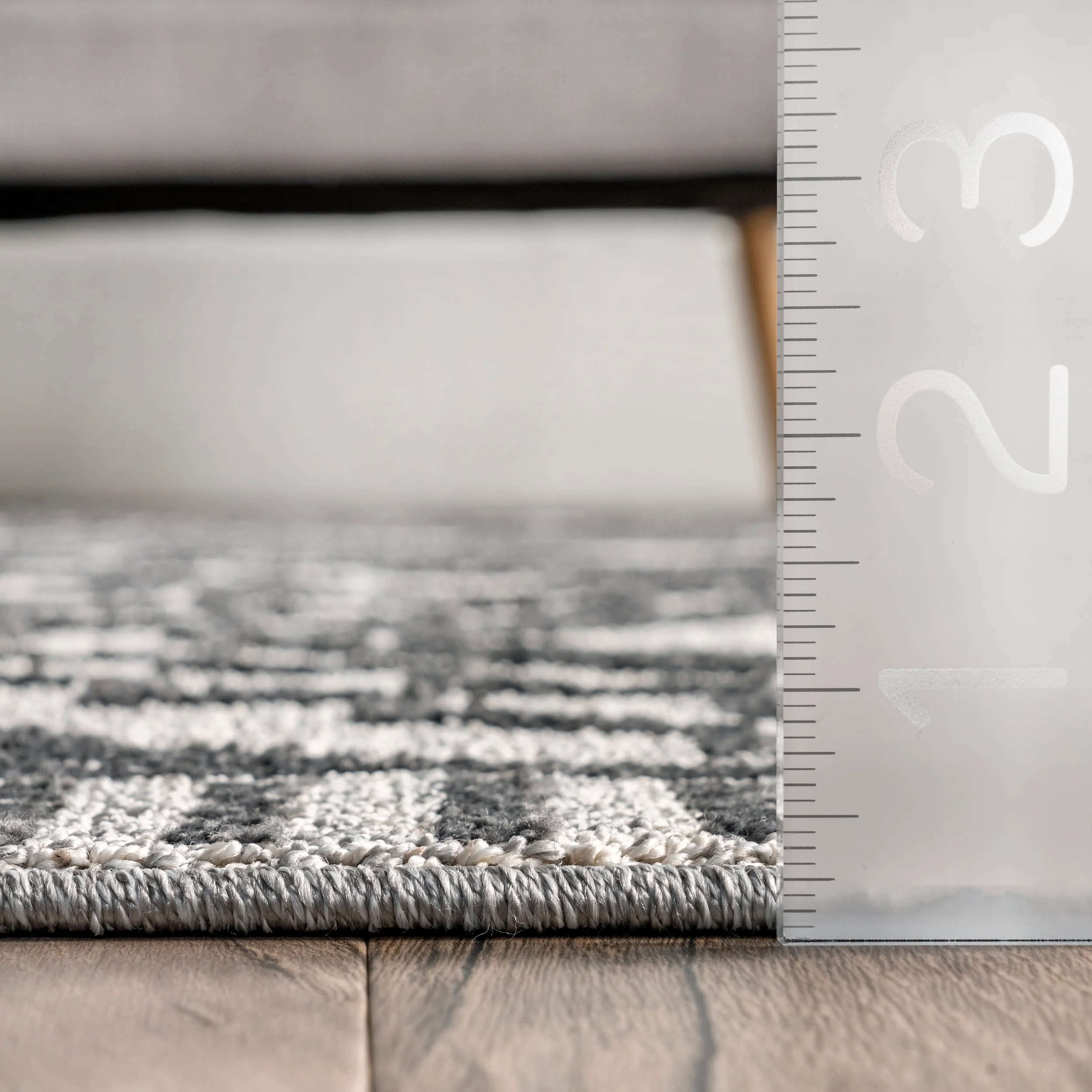 Miranda Moroccan Diamond Rug | Grey - Image 5