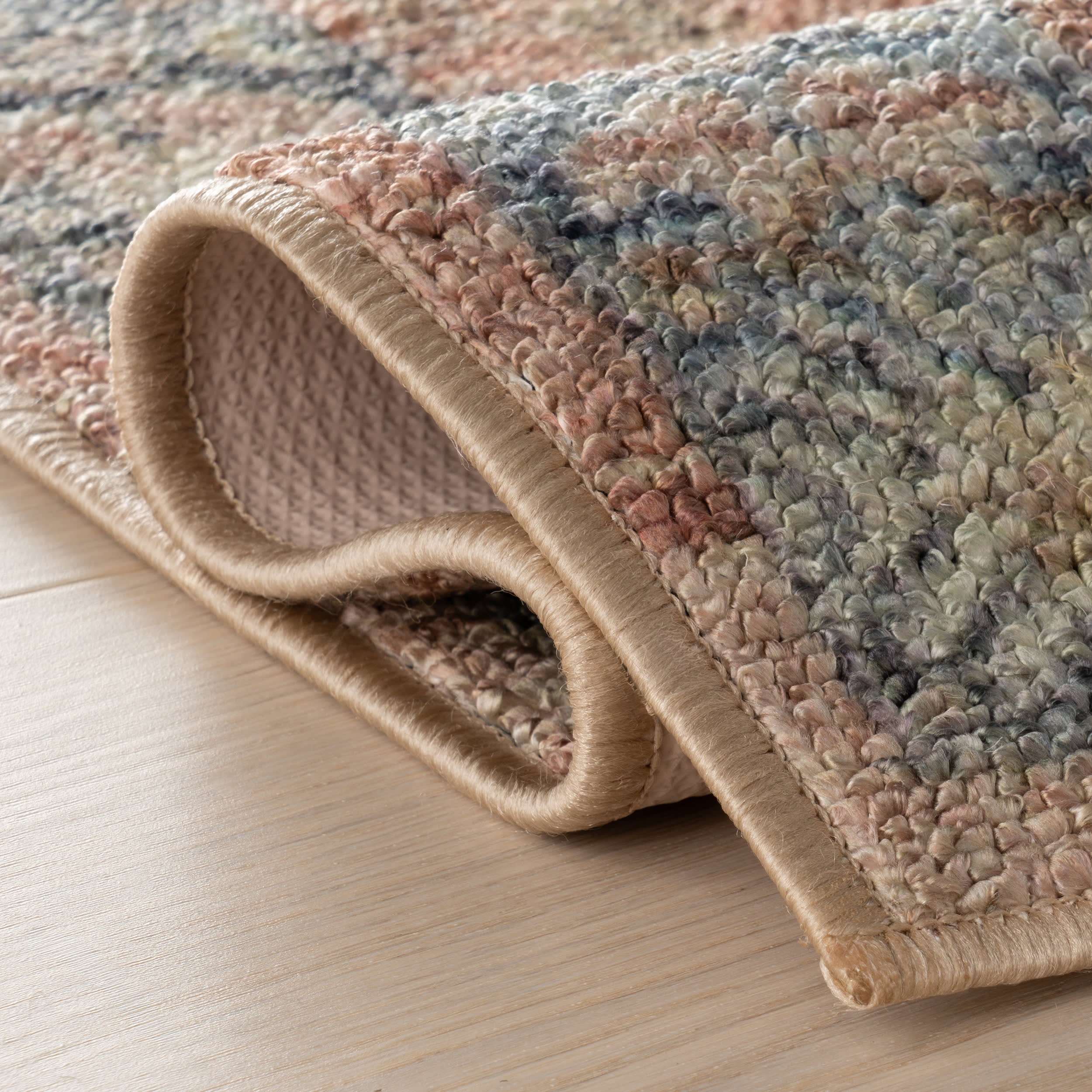 Mirelda Traditional Bordered Washable Rug | Peach - Image 11