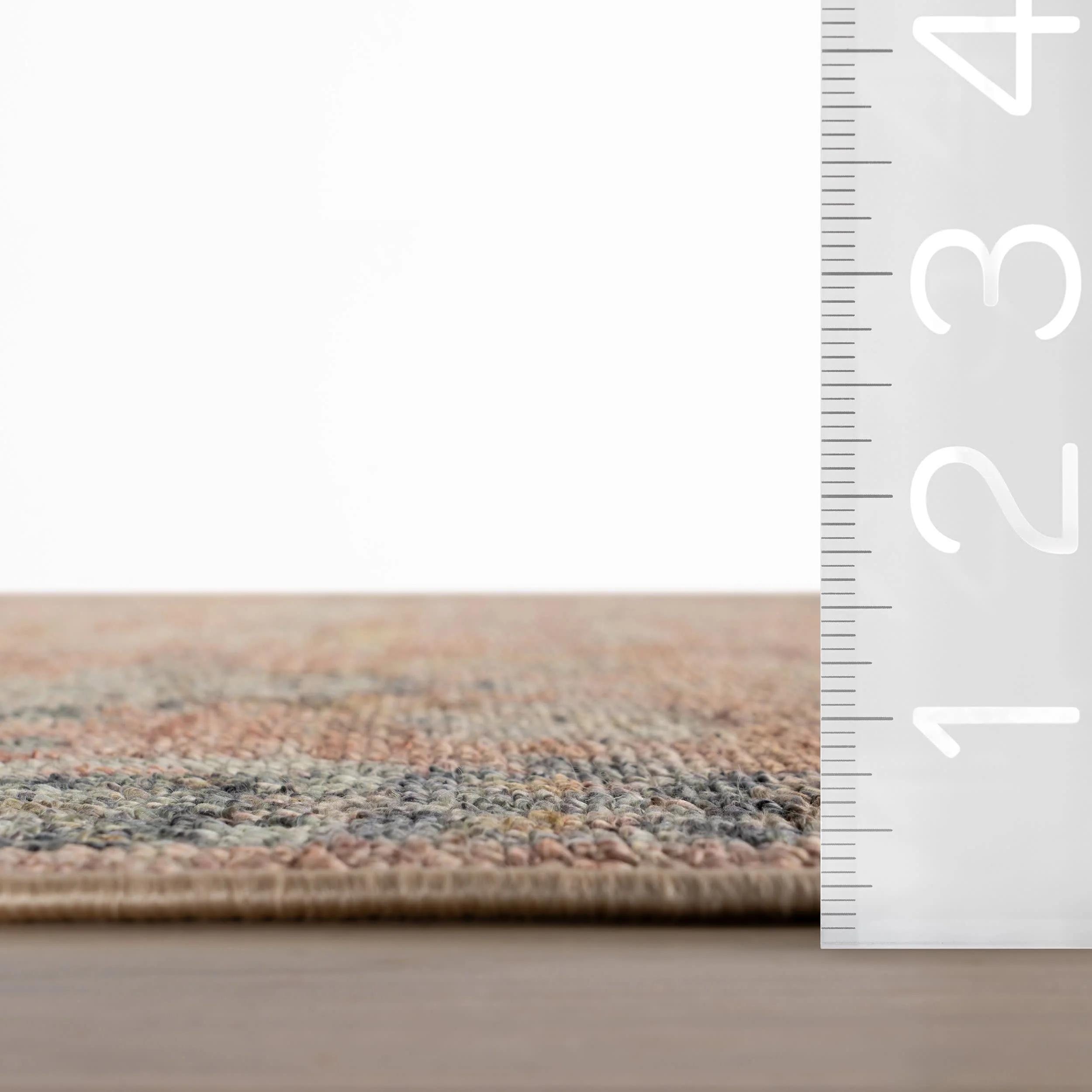 Mirelda Traditional Bordered Washable Rug | Peach - Image 6