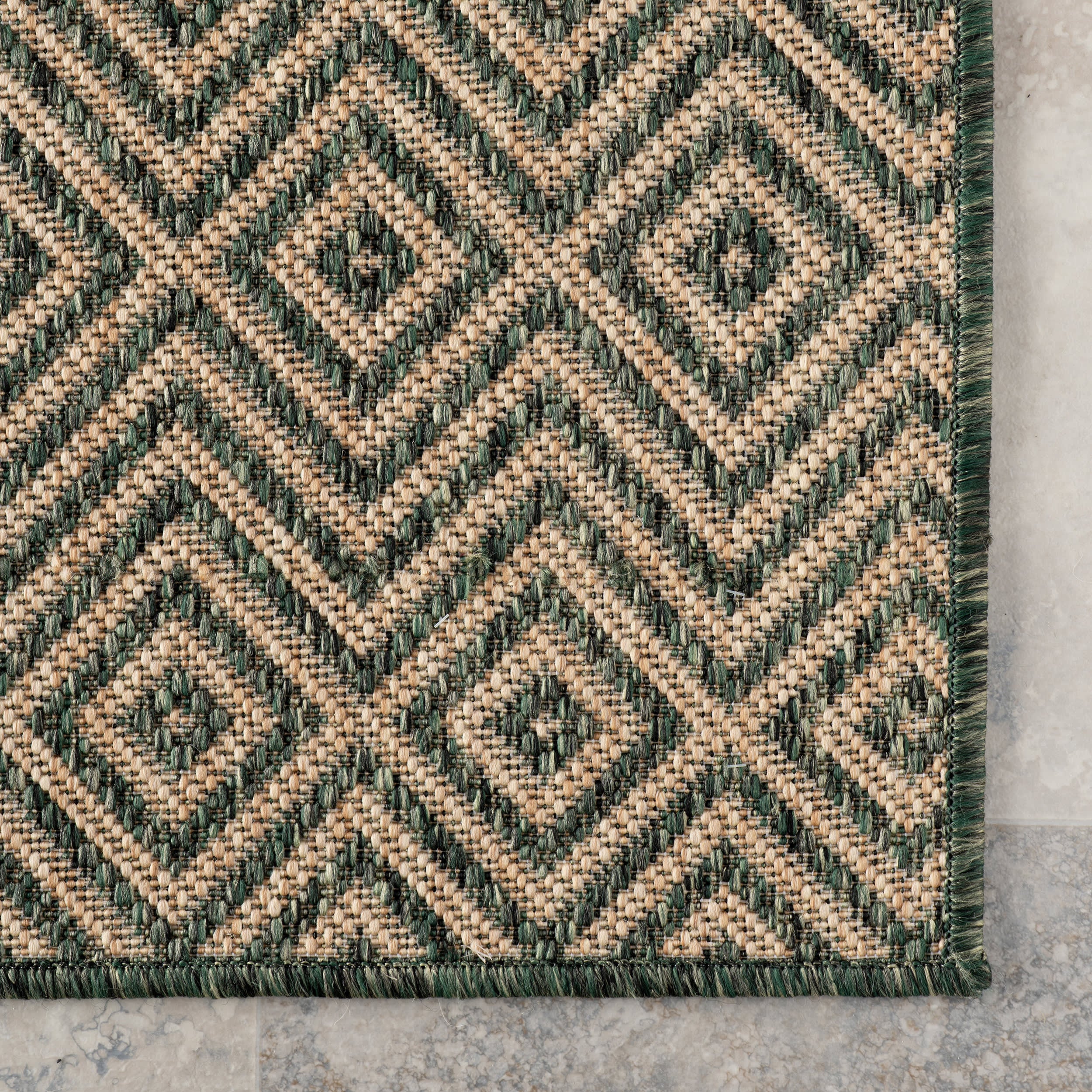 Mireva Modern Indoor/Outdoor Rug | Green - Image 4