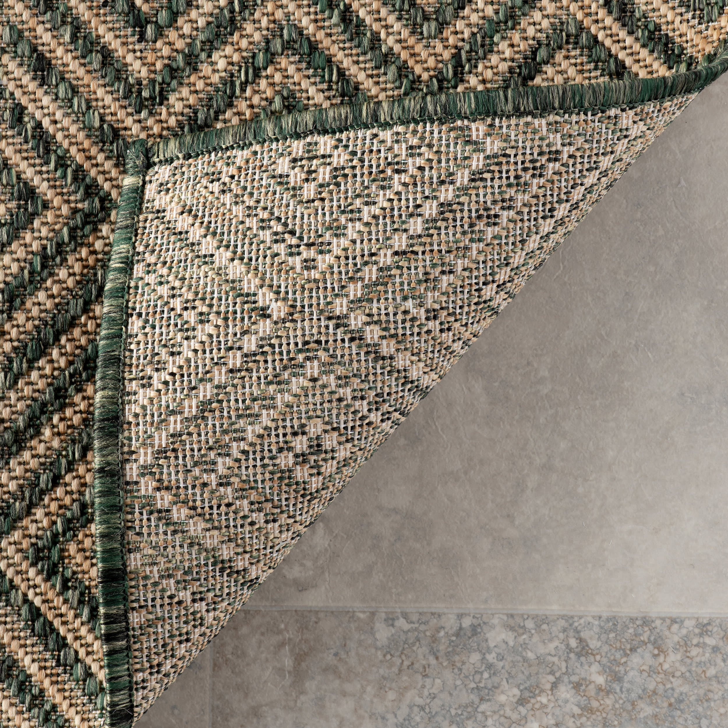 Mireva Modern Indoor/Outdoor Rug | Green - Image 6