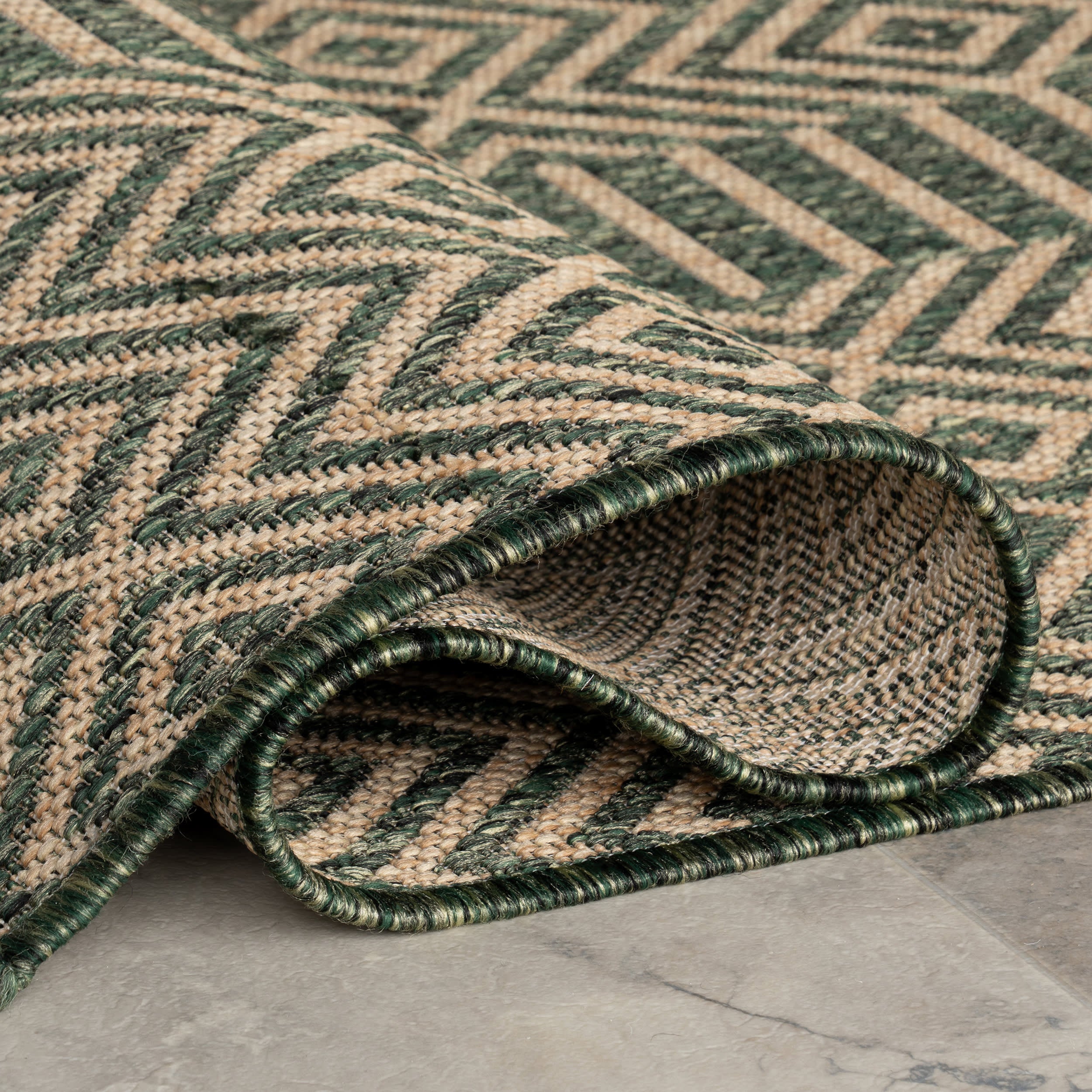 Mireva Modern Indoor/Outdoor Rug | Green - Image 8