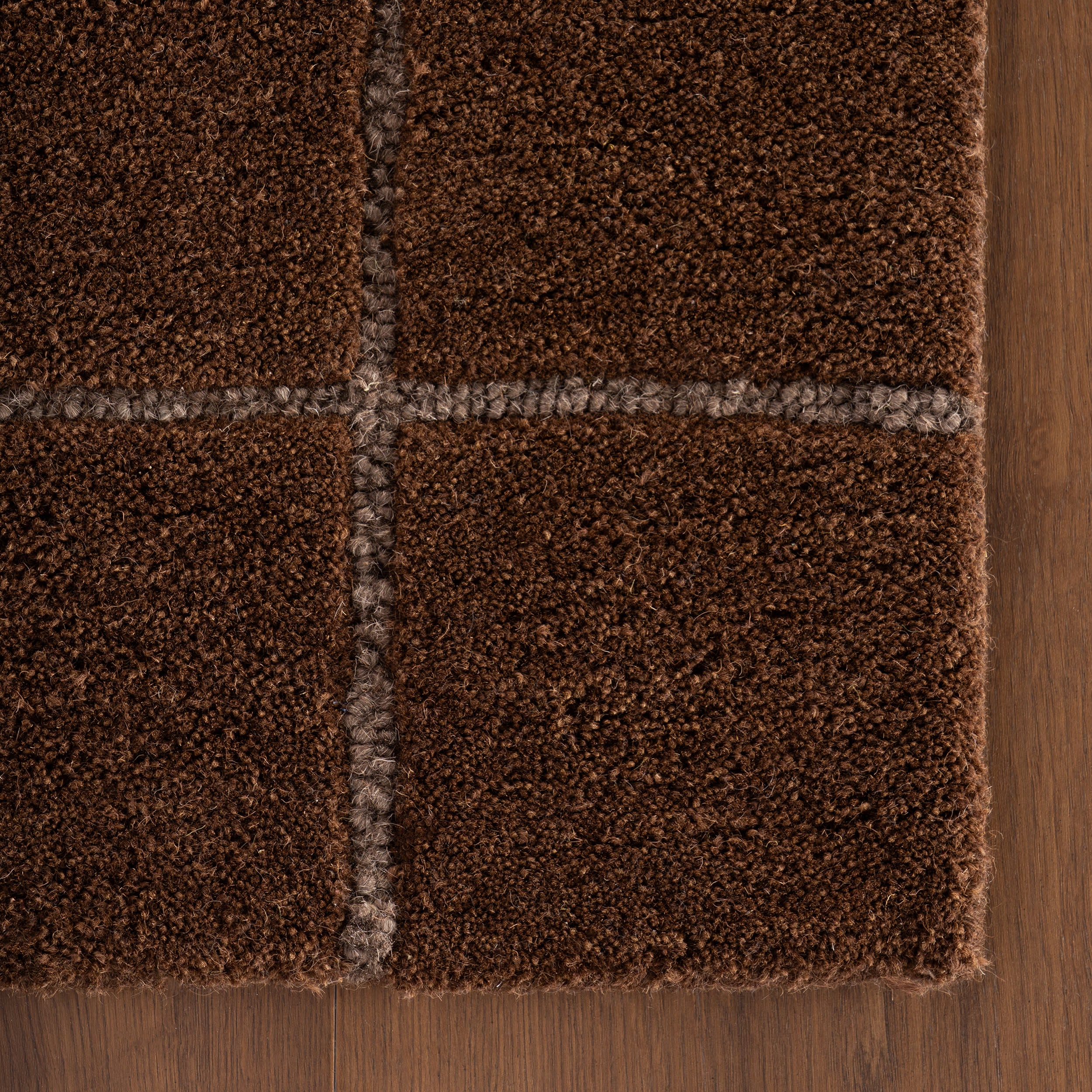 Miva Modern Geometric Rug | Brown - Image 8