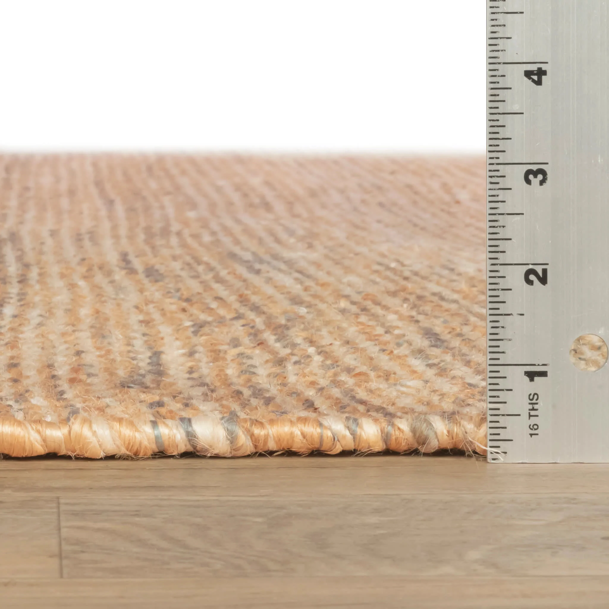 Mixed Stripe Handwoven Jute Rug | Multi - Image 4