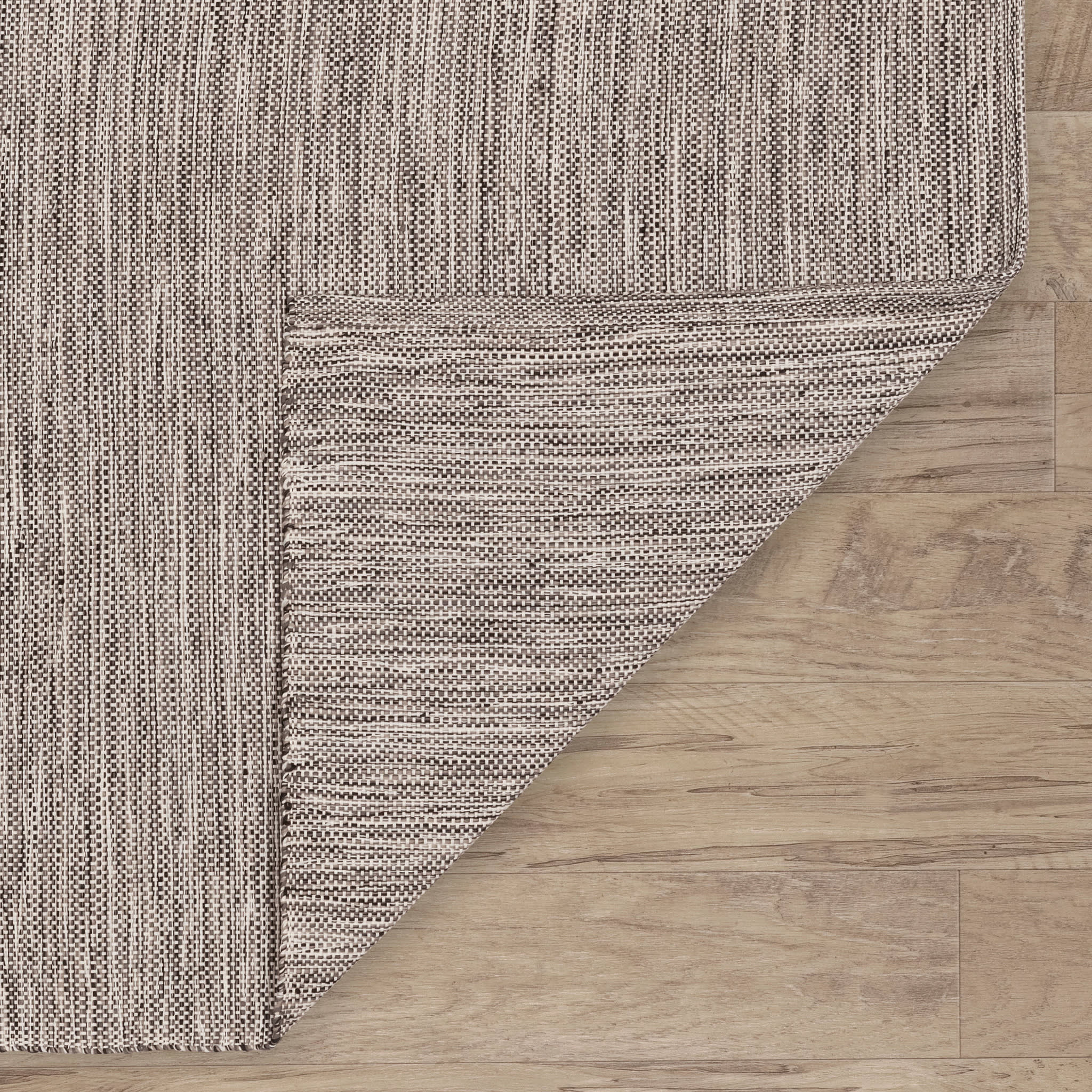 Mixed Stripe Handwoven Rug | Black/Ivory - Image 4