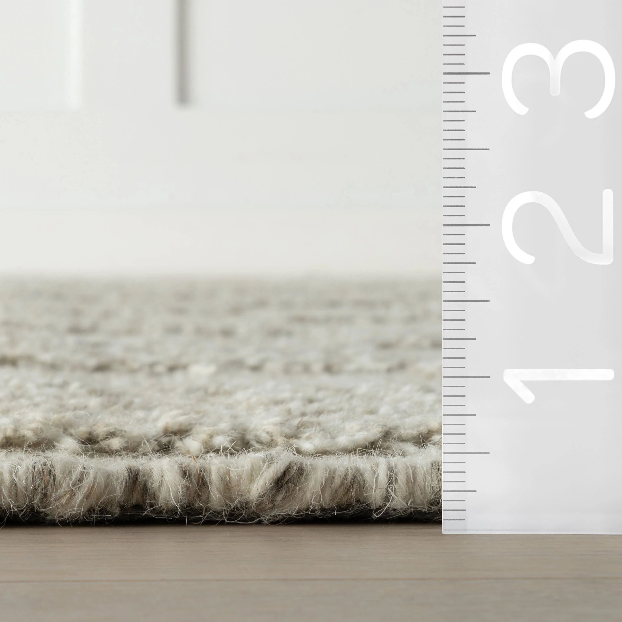 Mochaela Modern Checkered Rug | Beige - Image 6