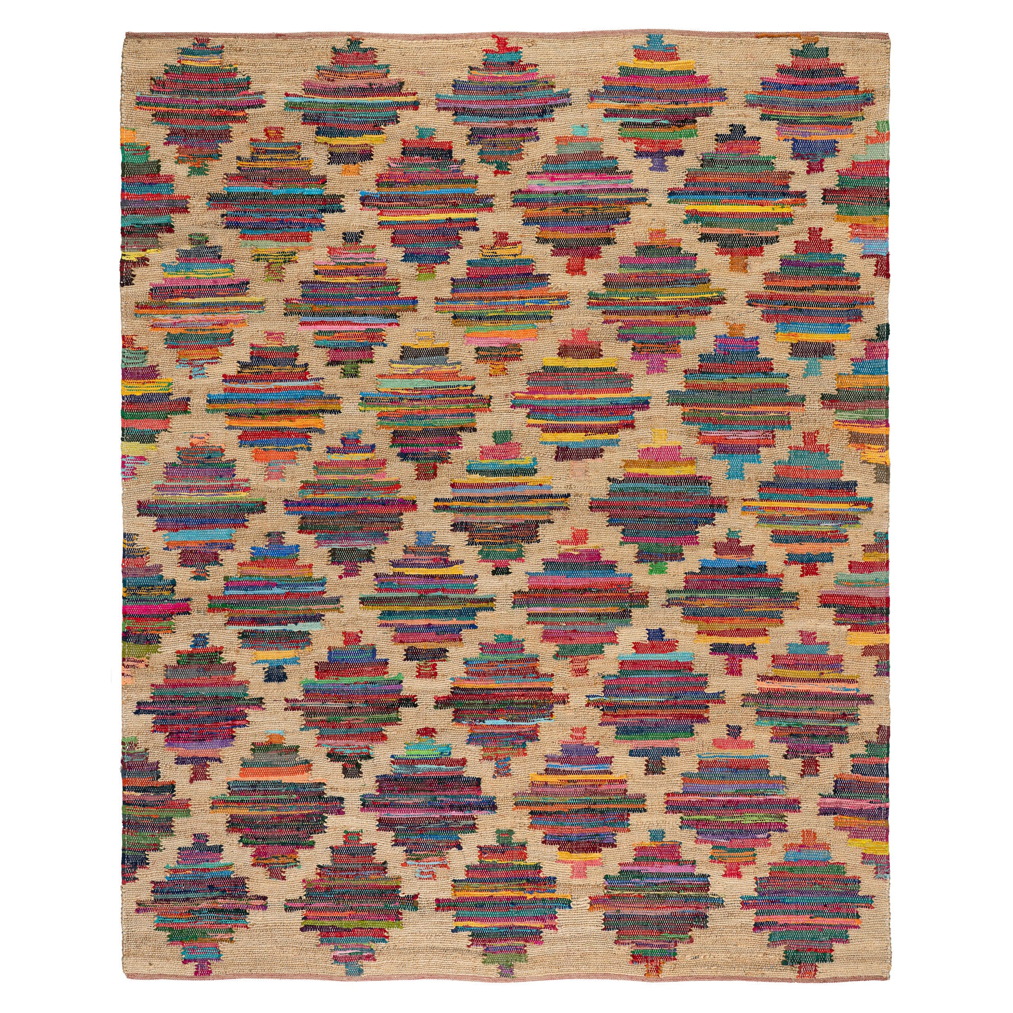 Mod Chindi Handwoven Jute Rug | Multi - Image 2
