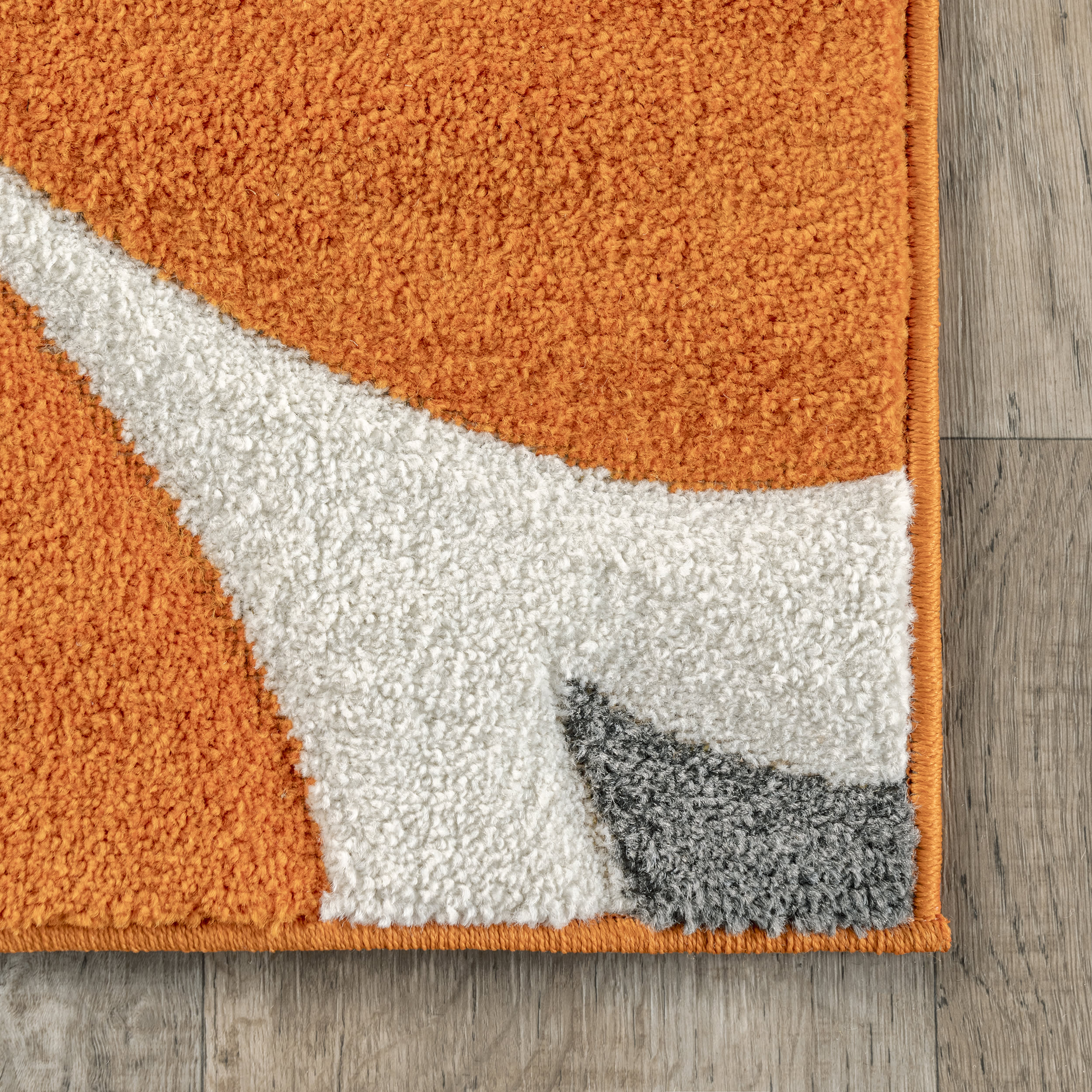 Mod Trellis Rug | Deep Orange - Image 3