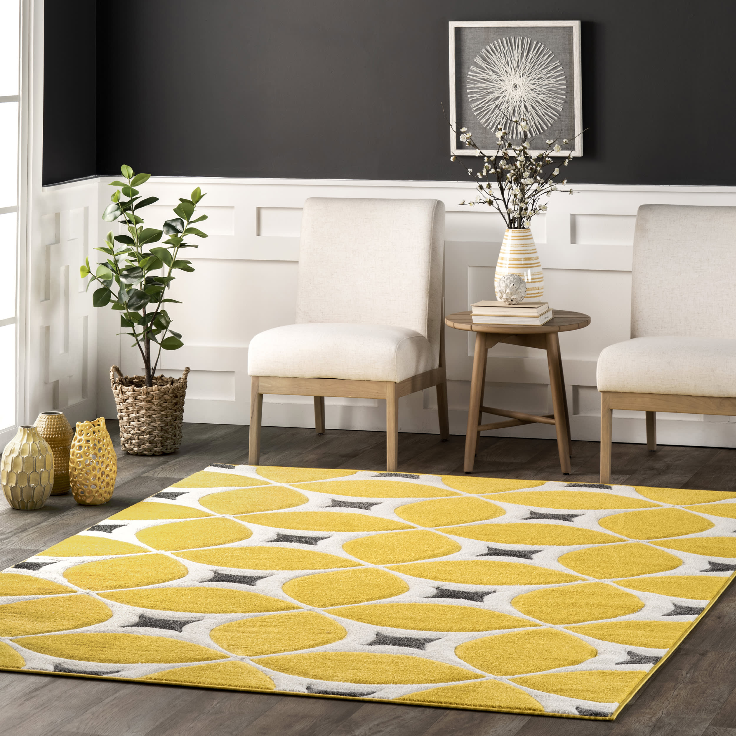 Mod Trellis Rug | Sunflower - Image 2