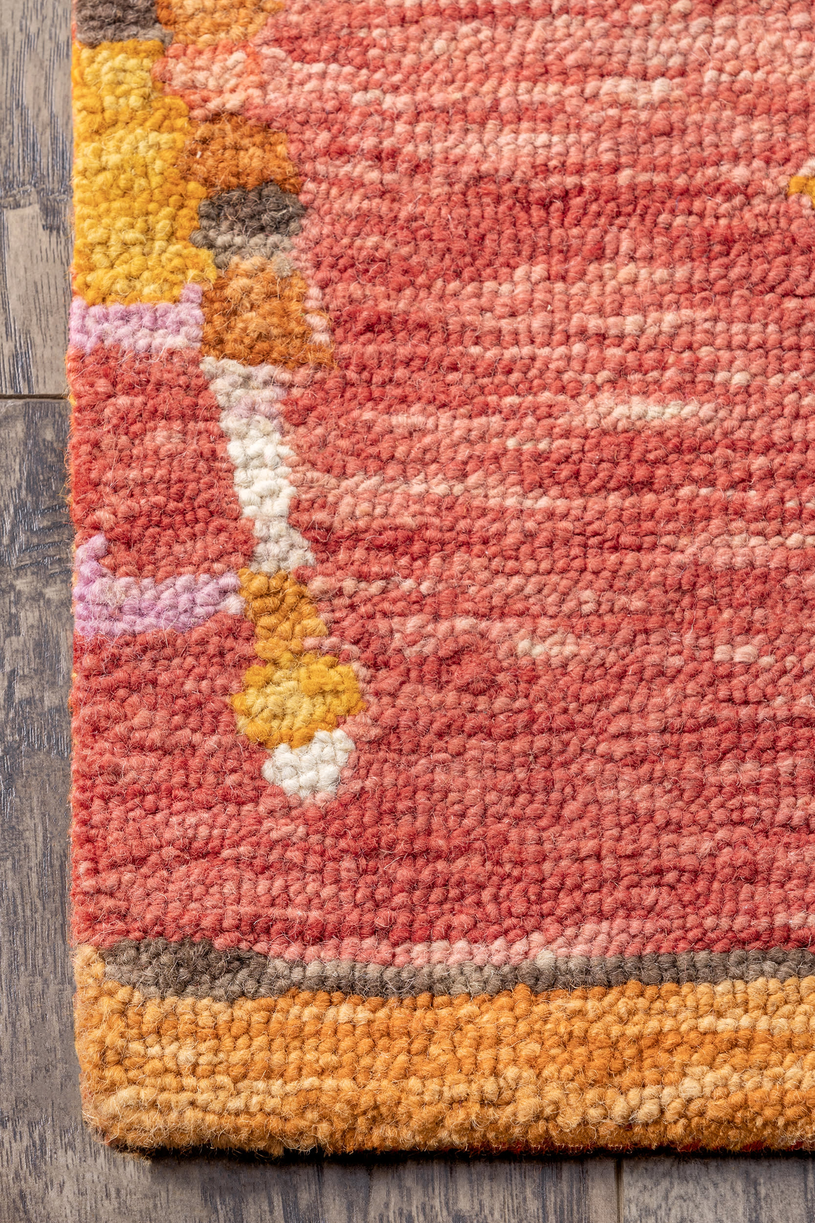 Modern Abstract Rug | Multicolor - Image 3