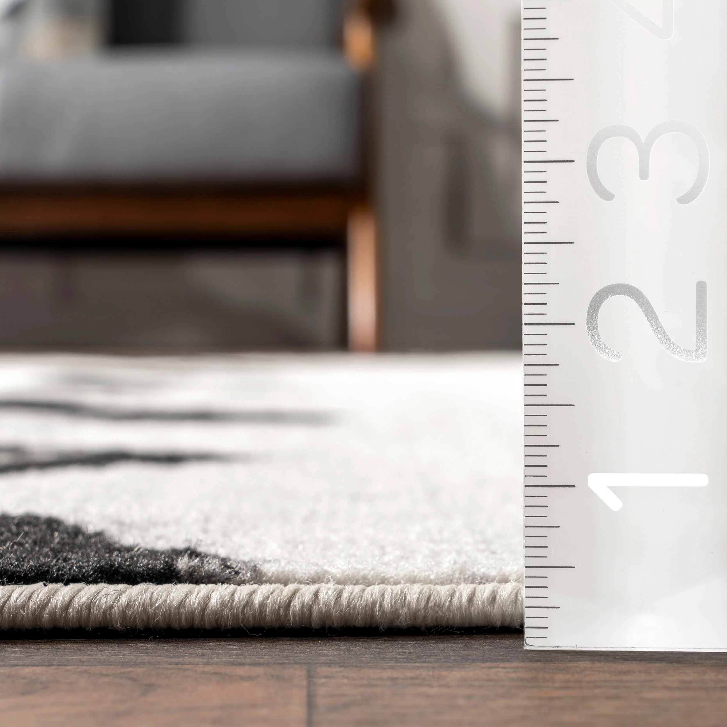Modern Chevrons Rug | Grey - Image 5