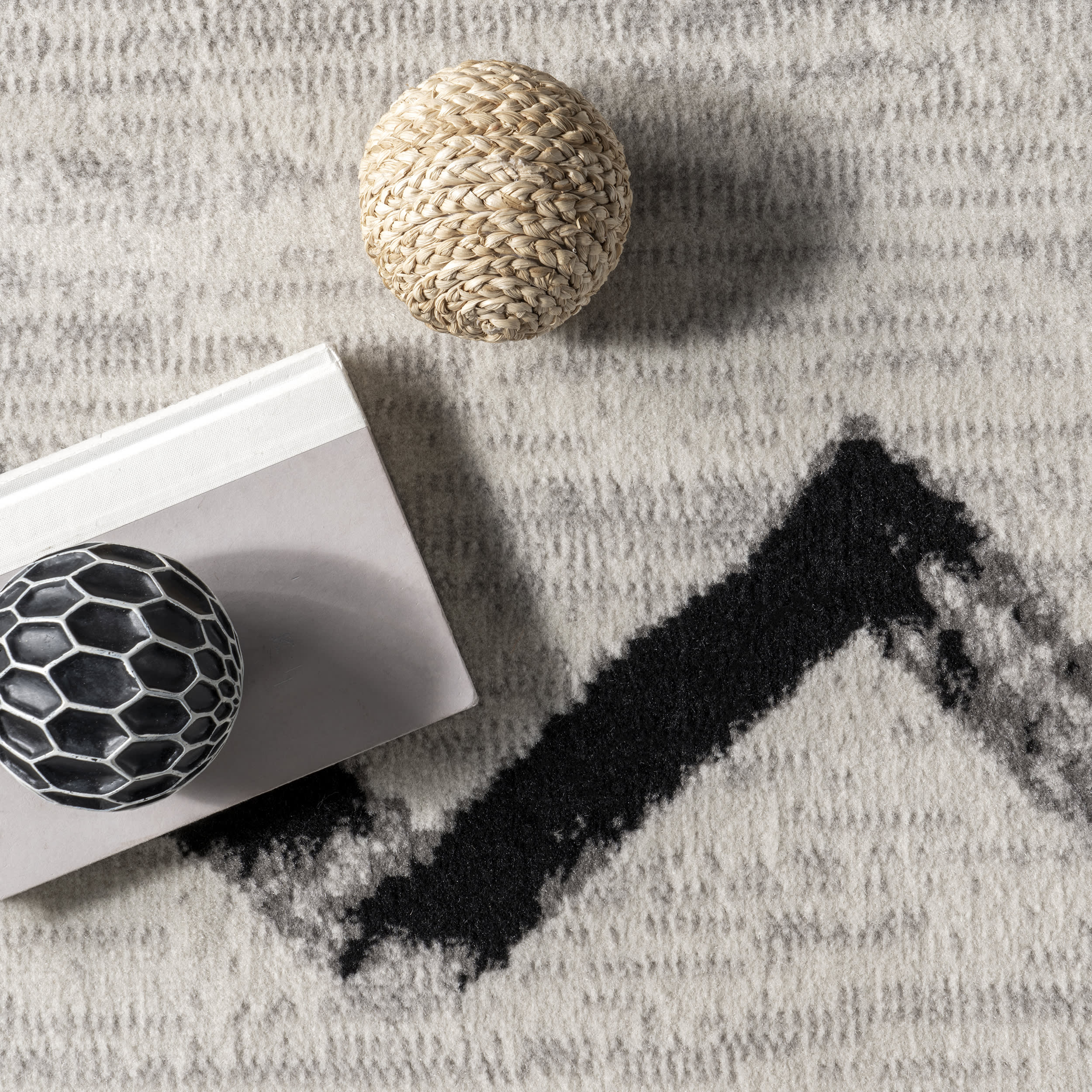 Modern Chevrons Rug | Grey - Image 7